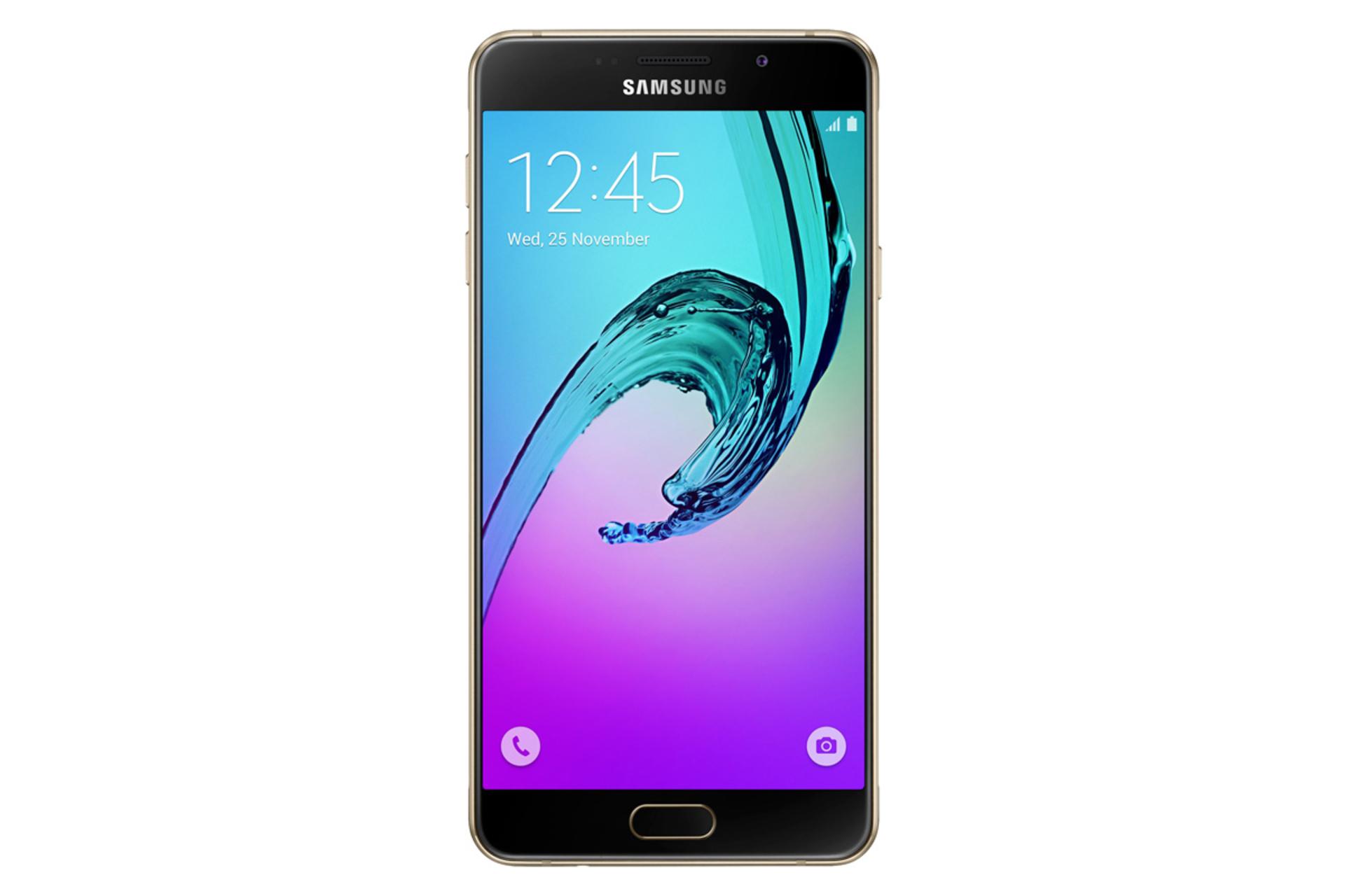 گلکسی A7 سامسونگ نسخه 2016 نمای جلو Samsung Galaxy A7 2016