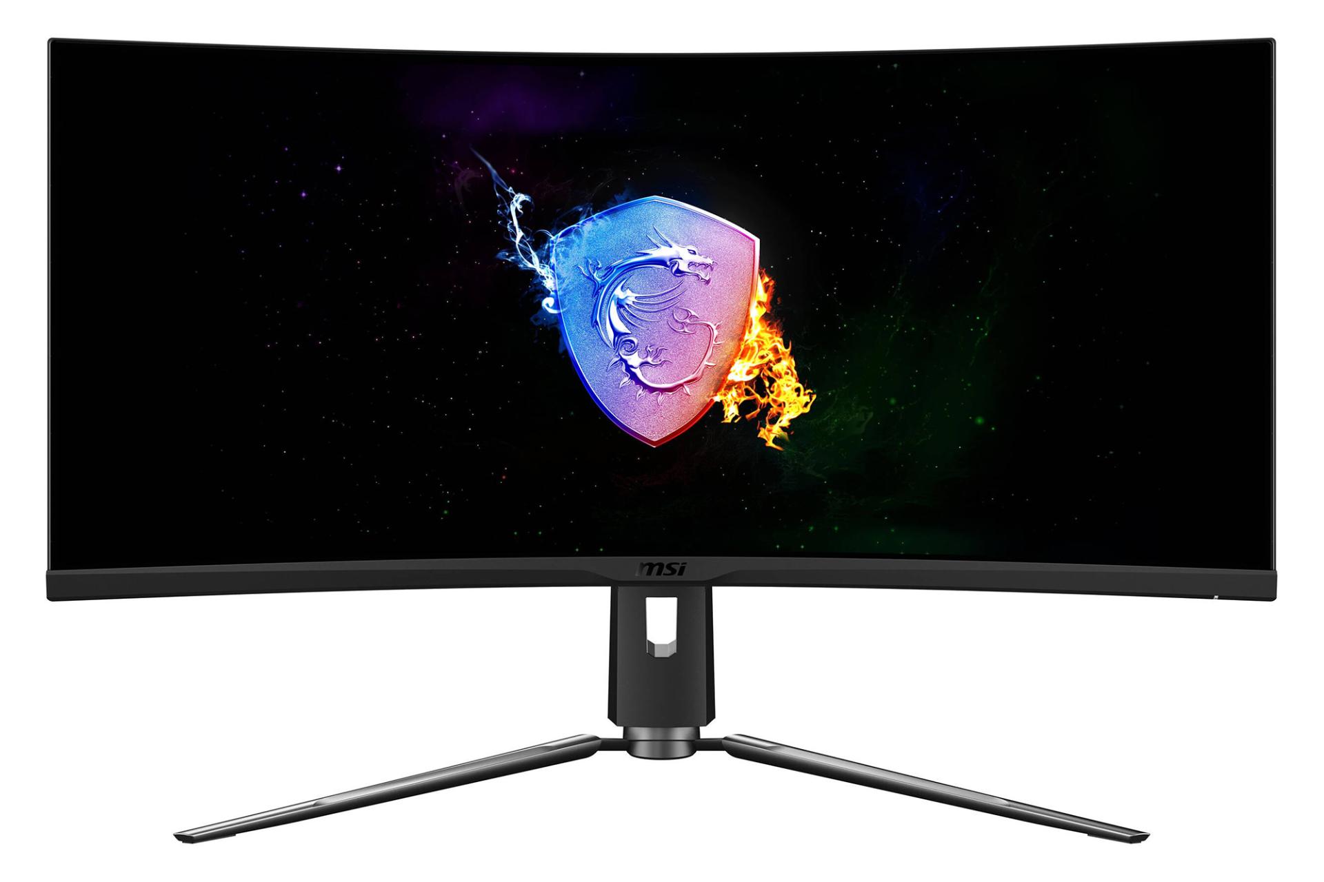 نمای روبروی مانیتور ام اس آی 34 اینچ مدل Optix MPG343CQR