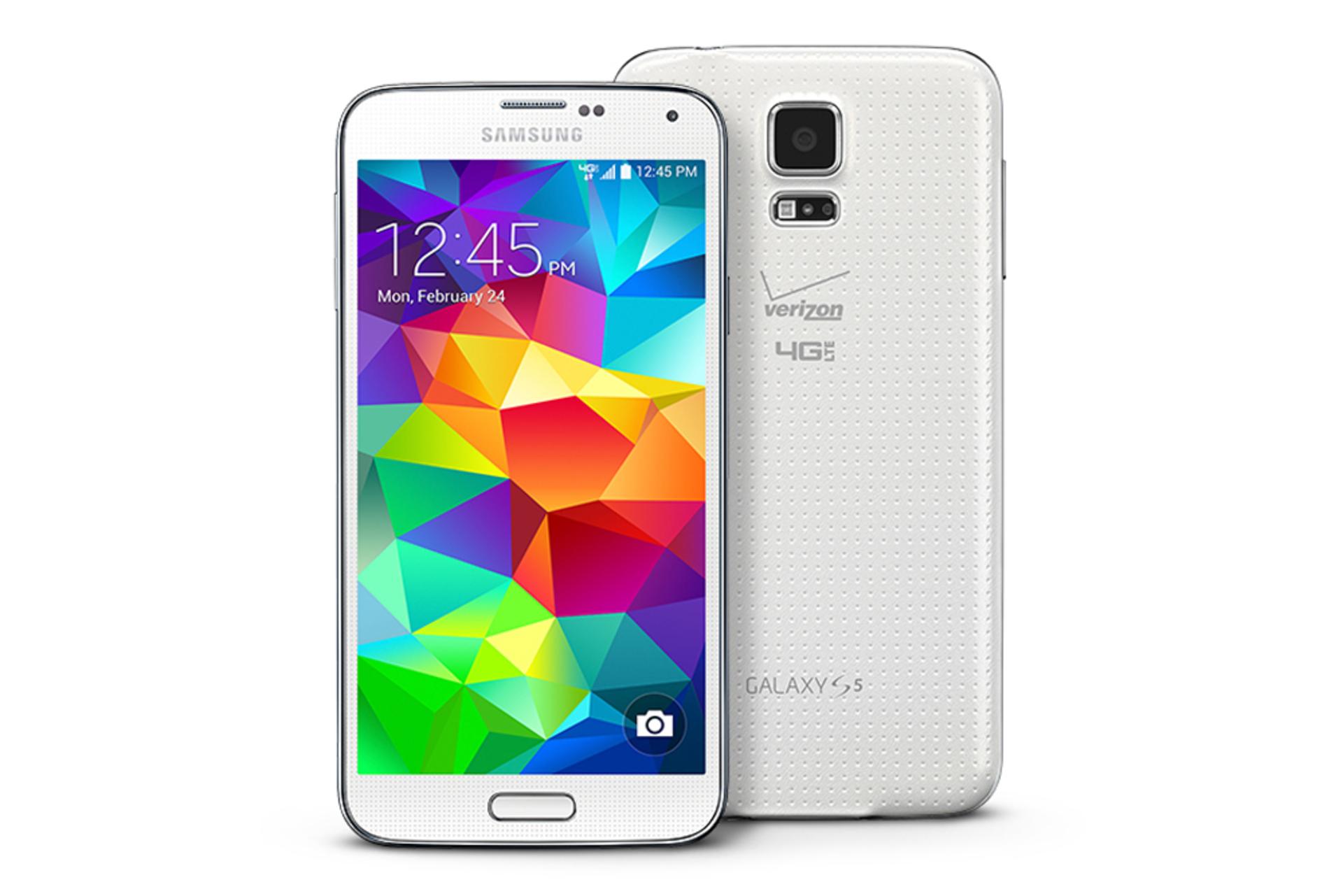 گلکسی اس 5 سامسونگ نسخه آمریکا رنگ سفید Samsung Galaxy S5 USA