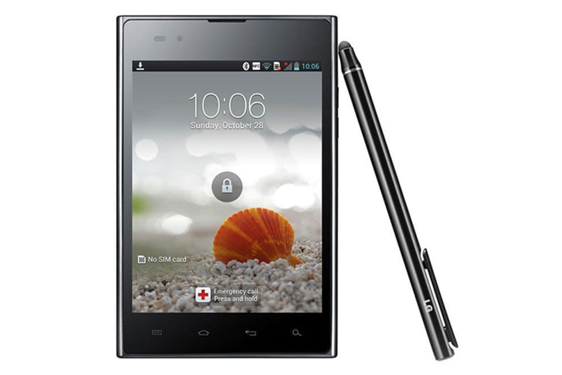 گوشی ال جی اپتیموس VU P895 از نمای جلو