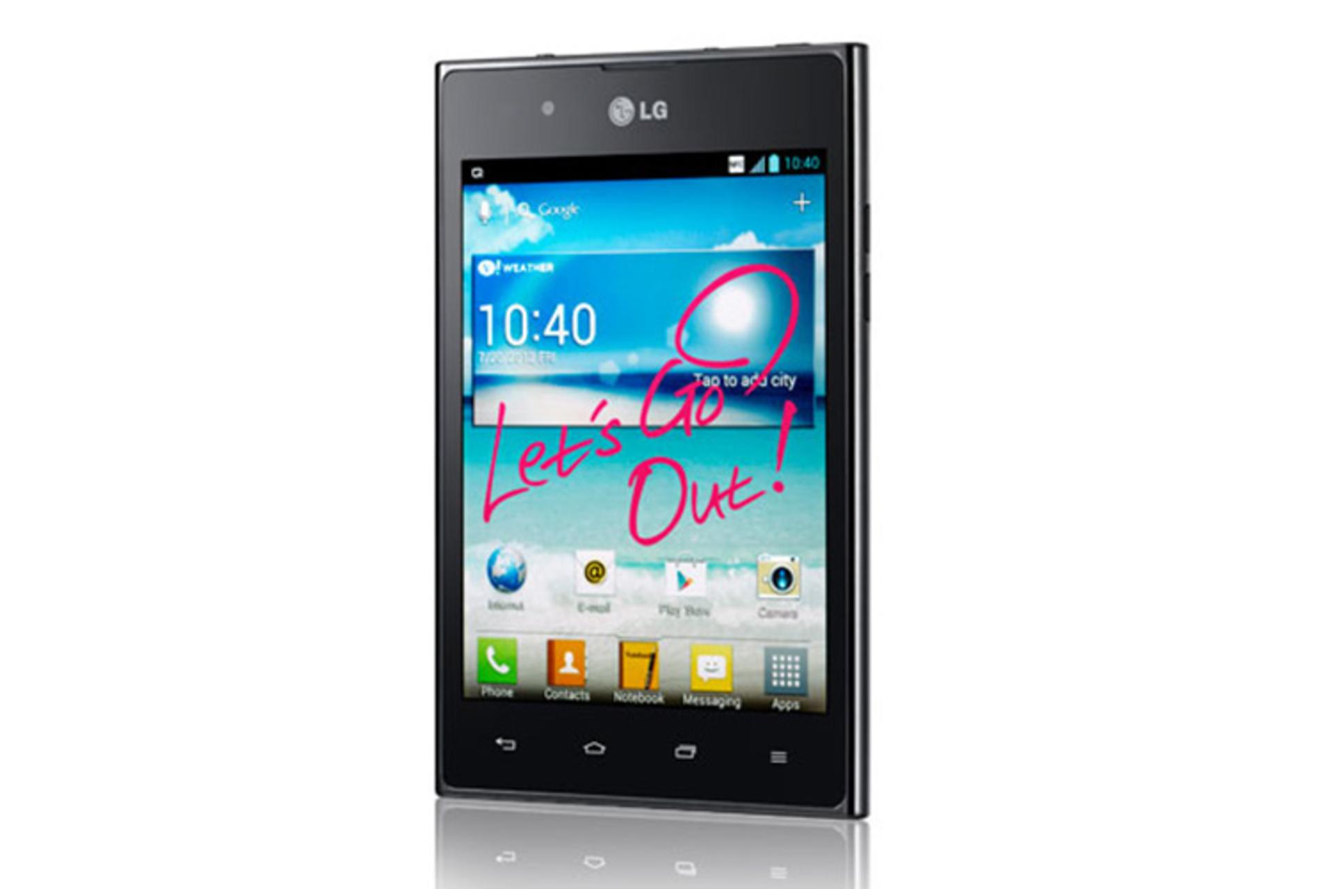 نمای نیمرخ راست گوشی ال جی اپتیموس VU P895