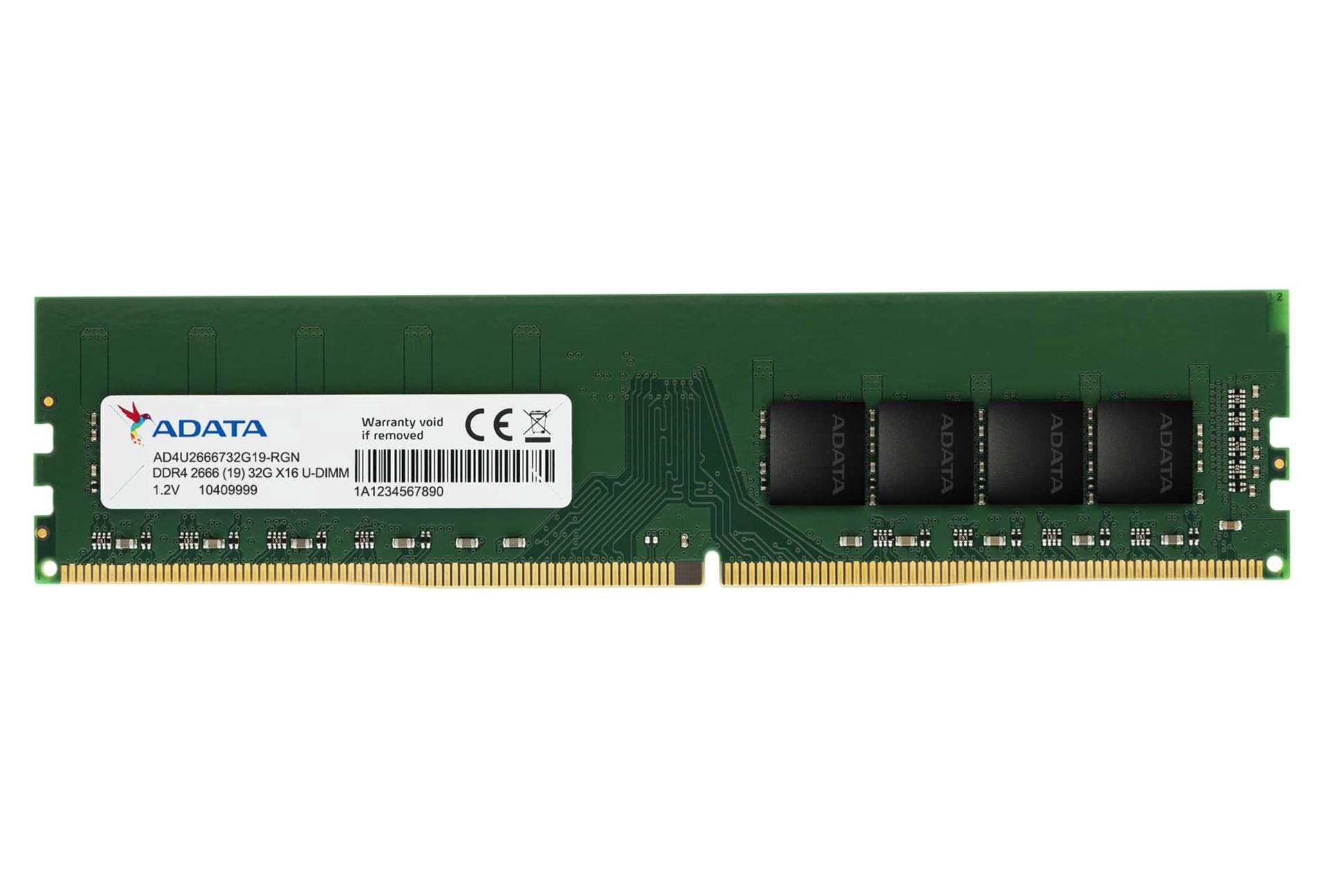 رم ای دیتا AD4U2666732G19-RGN ظرفیت 32 گیگابایت از نوع DDR4-2666