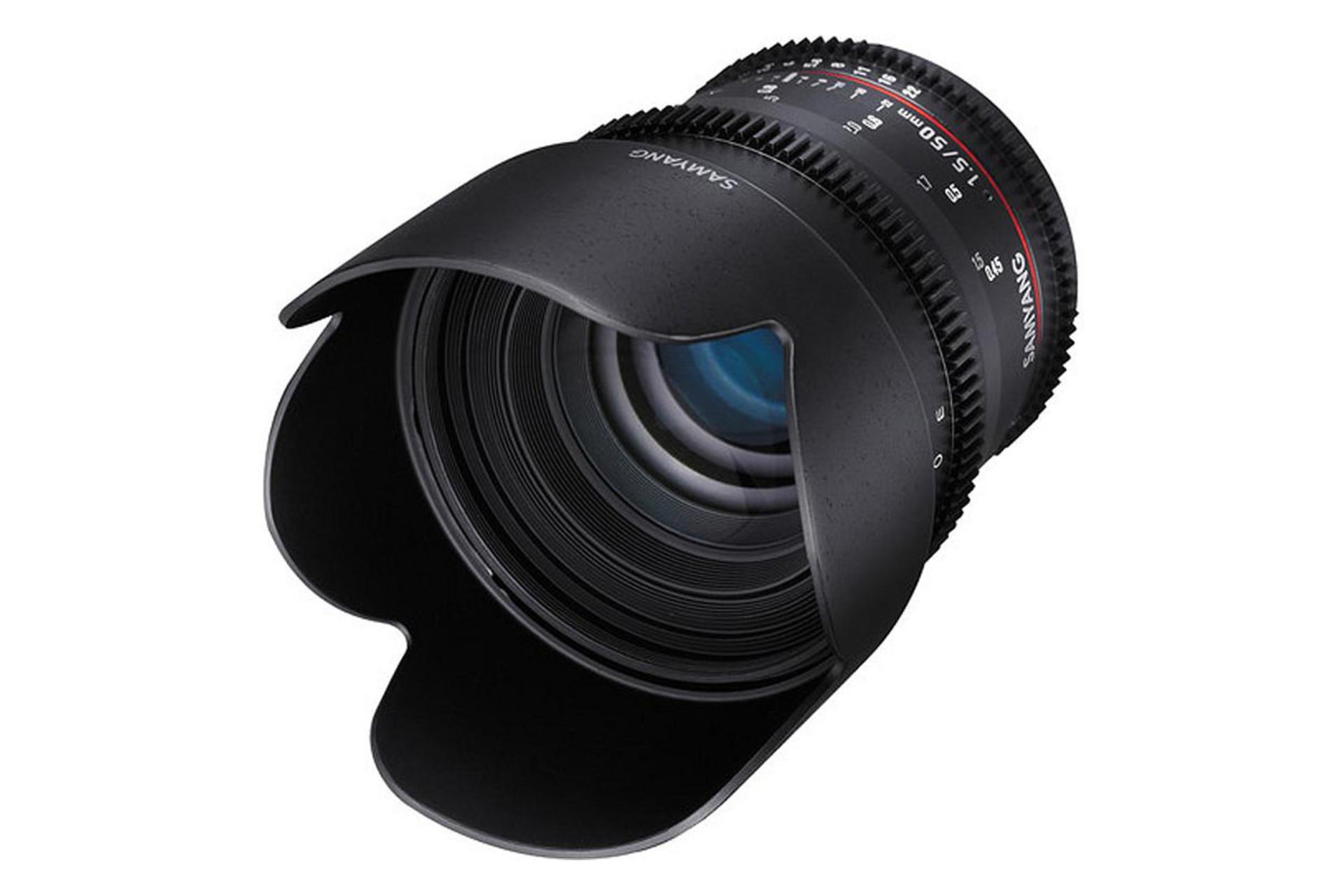  لنز سامیانگ 50mm T1.5 VDSLR AS UMC نمای جانبی