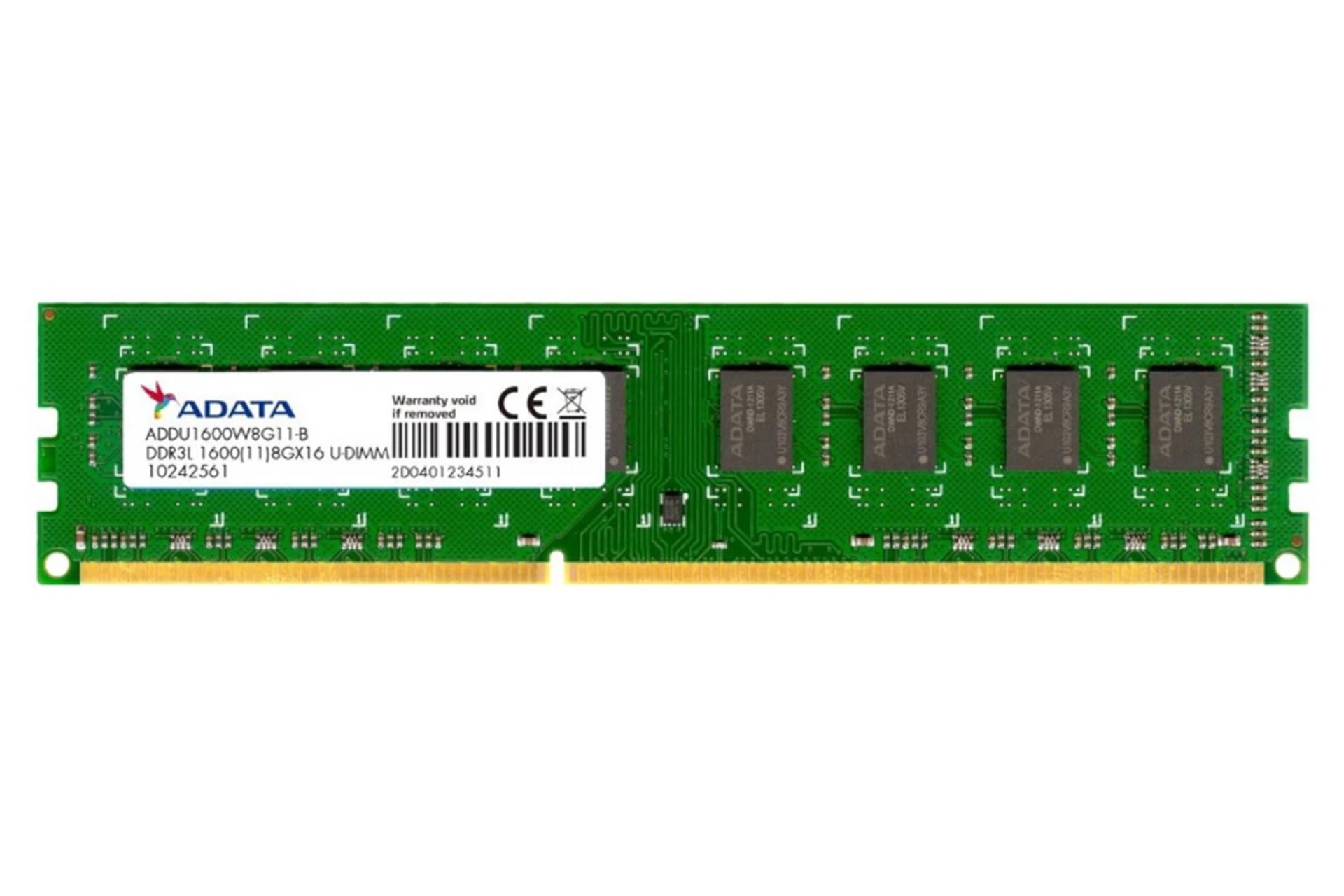 رم ای دیتا Premier ظرفیت 8 گیگابایت از نوع DDR3L-1600