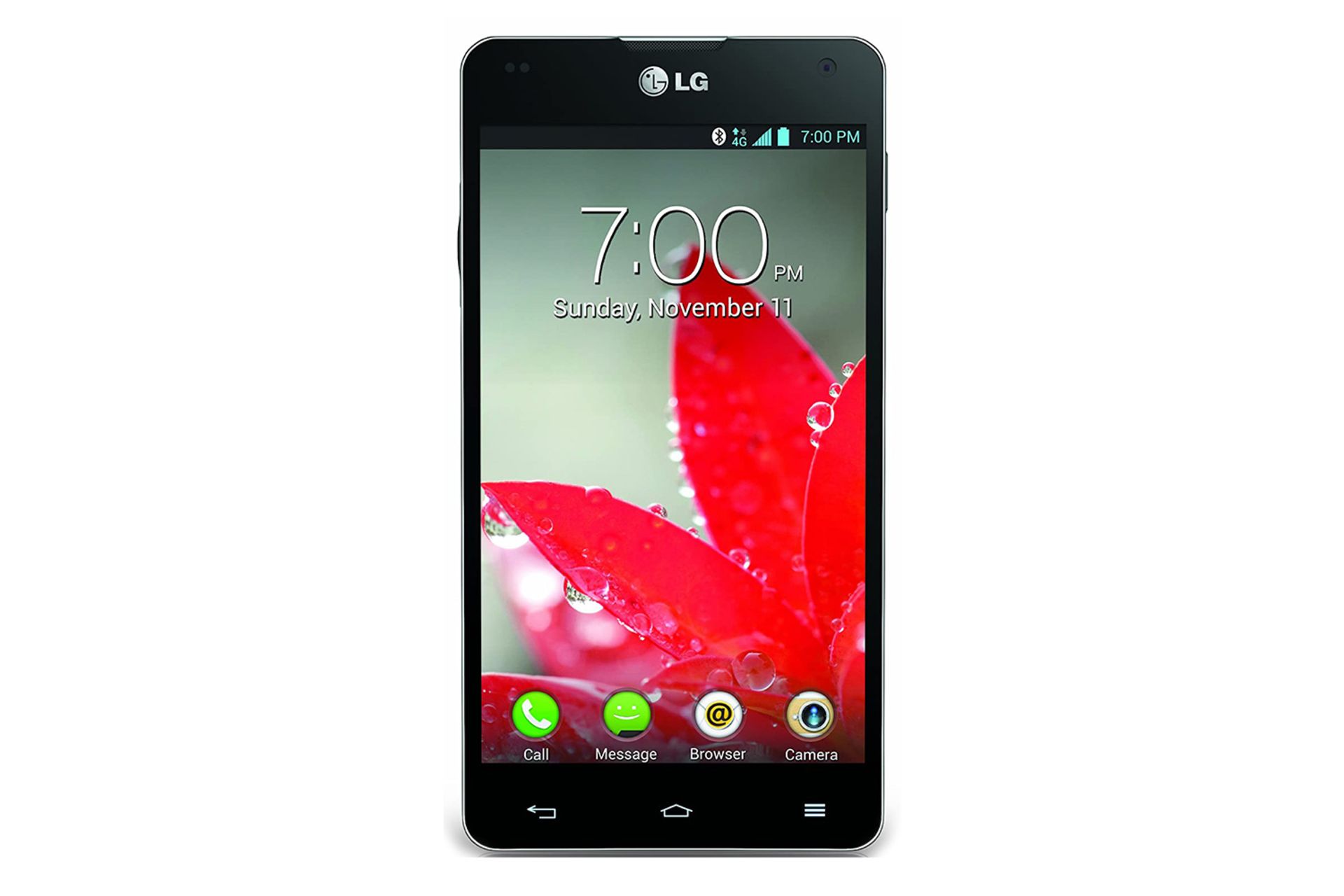 گوشی ال جی اپتیموس جی E75 از نمای جلو