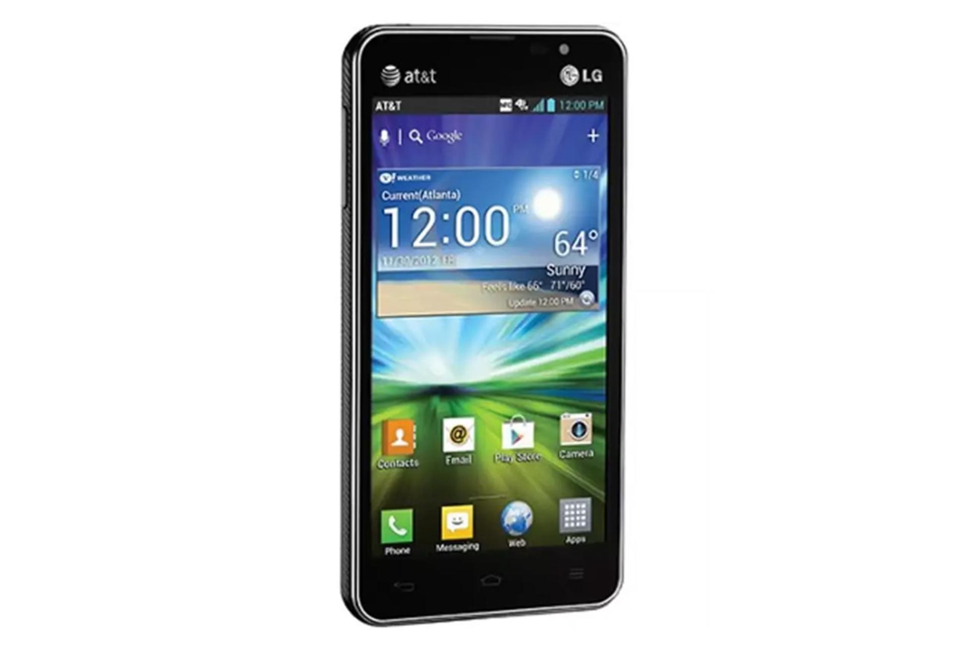 نمای نیمرخ چپ گوشی ال جی Escape P870