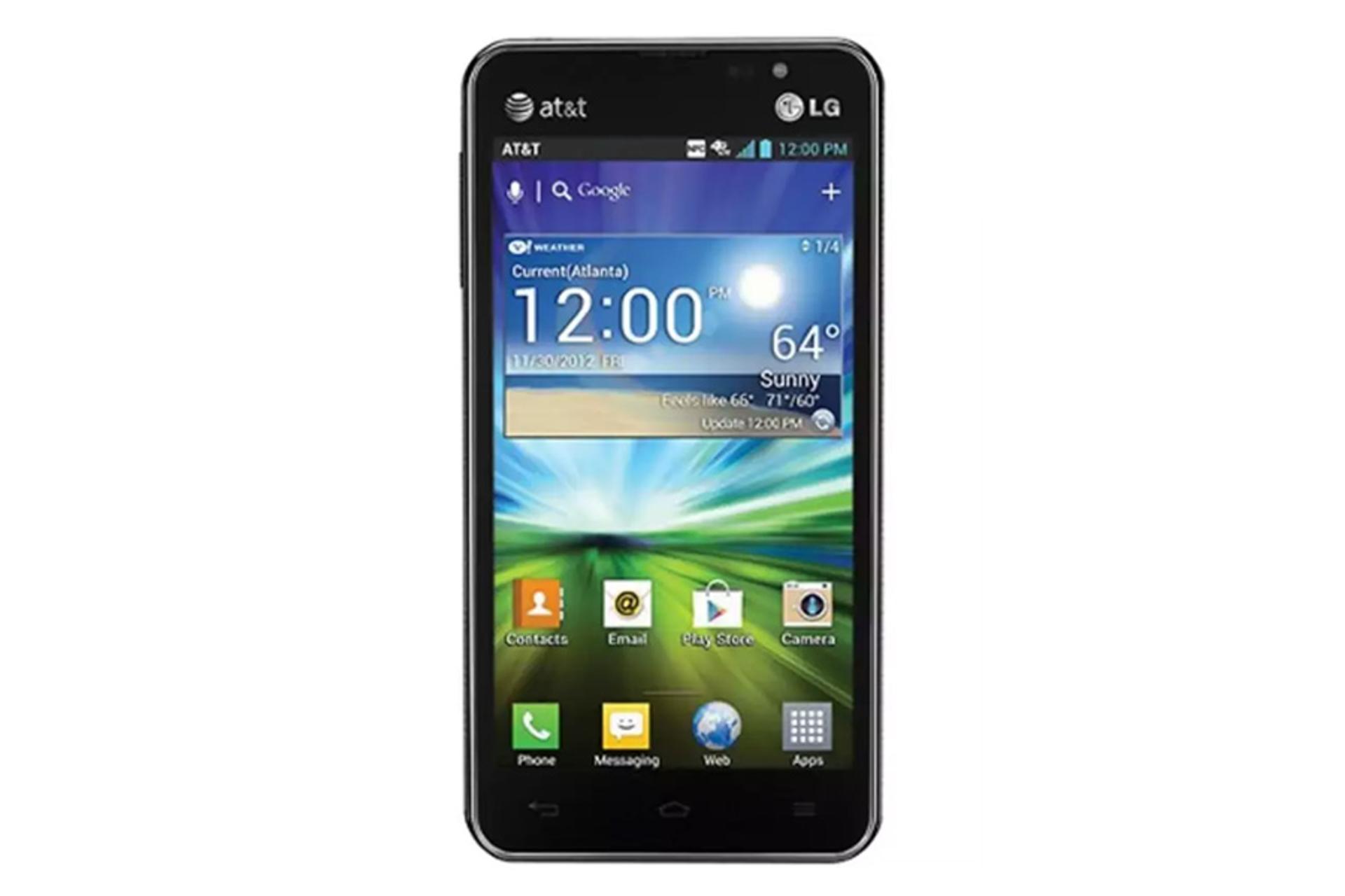 نمای جلو گوشی ال جی Escape P870