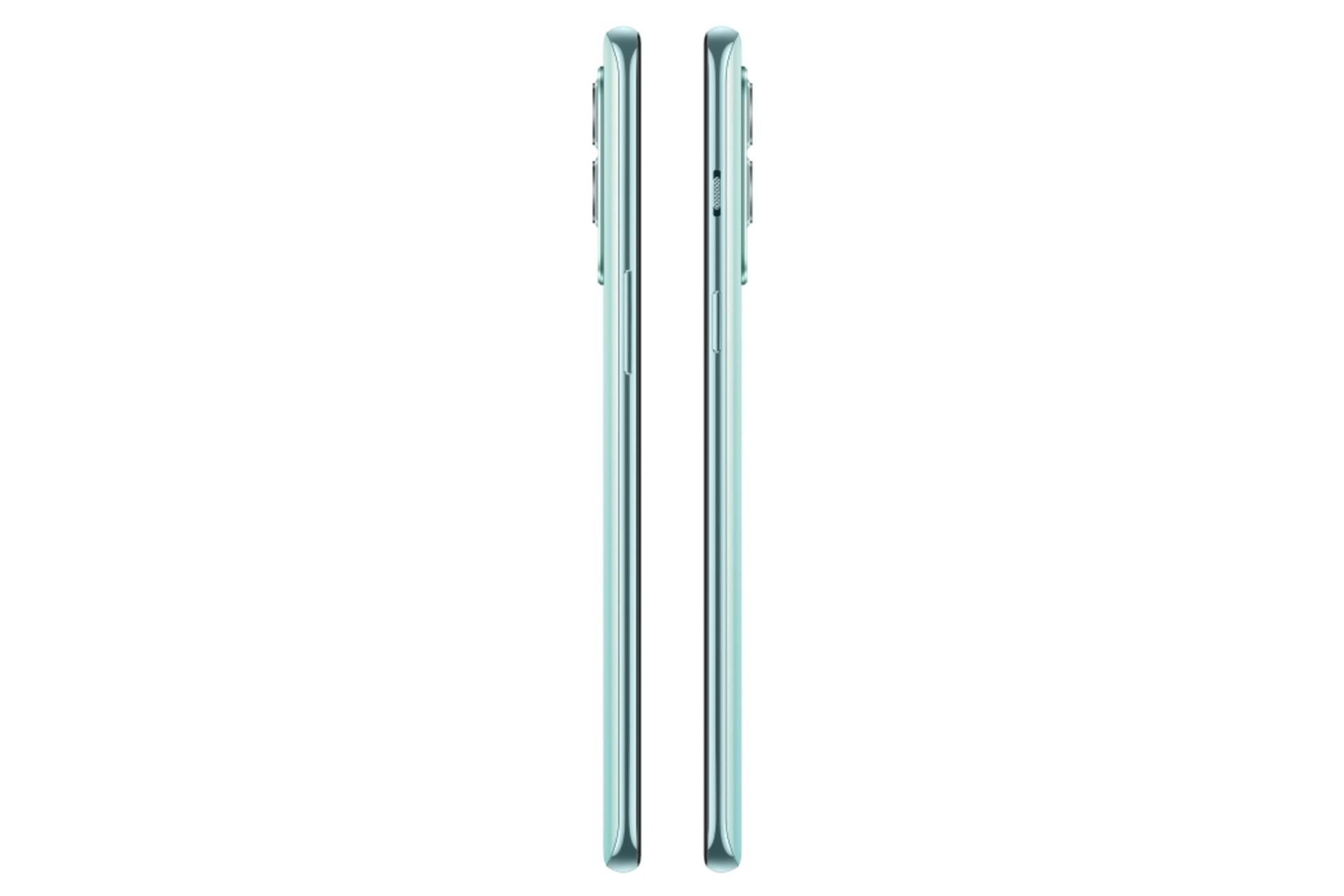 نمای جانبی OnePlus Nord 2 5G / گوشی موبایل وان پلاس نورد 2 نسخه 5G آبی