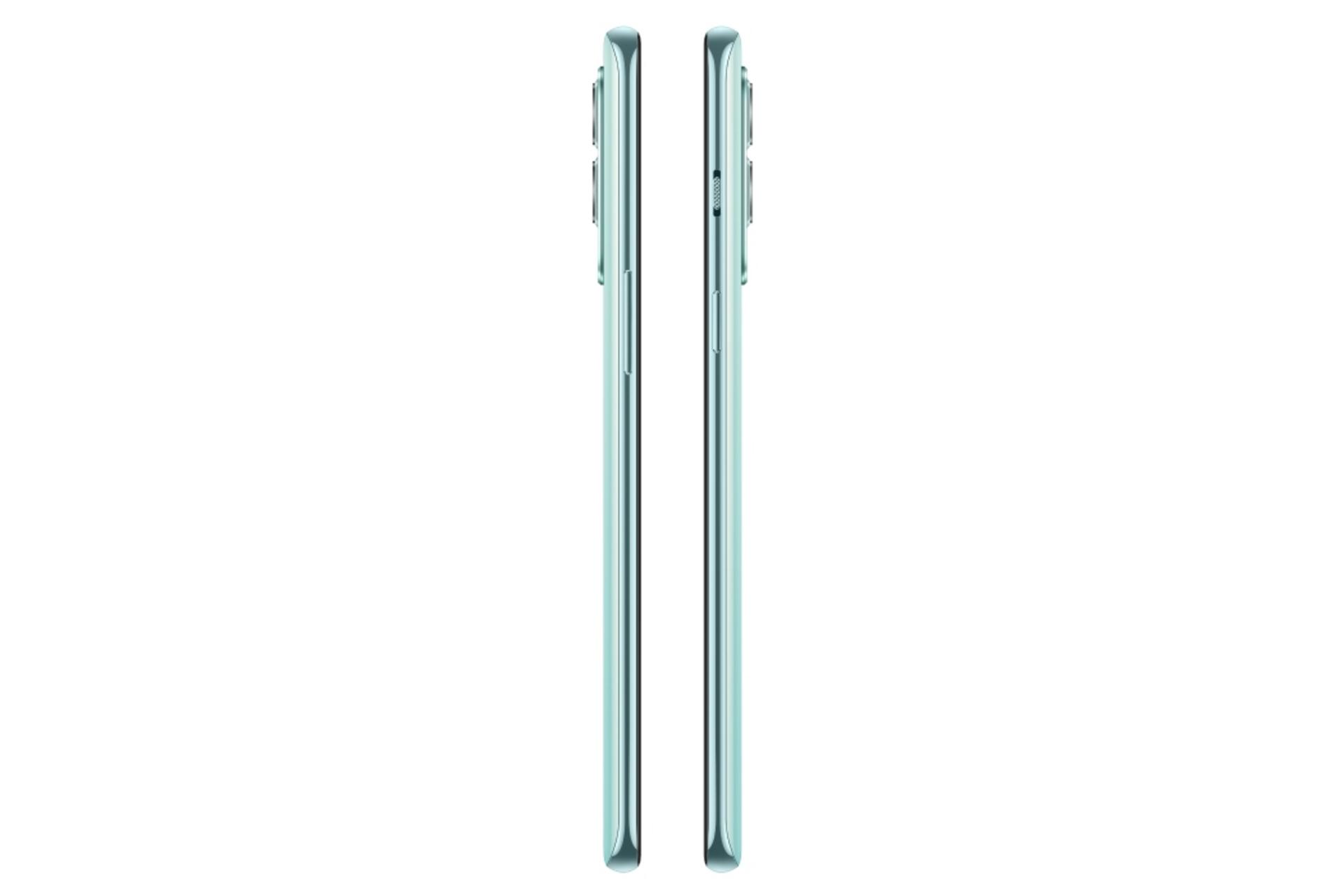 نمای جانبی OnePlus Nord 2 5G / گوشی موبایل وان پلاس نورد 2 نسخه 5G آبی