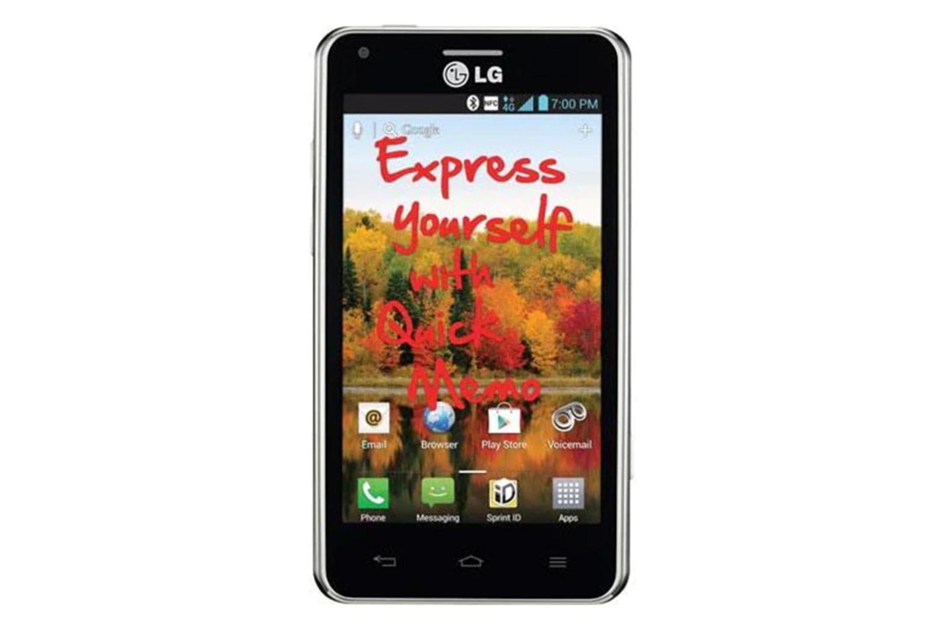 گوشی ال جی Mach LS860 از نمای جلو