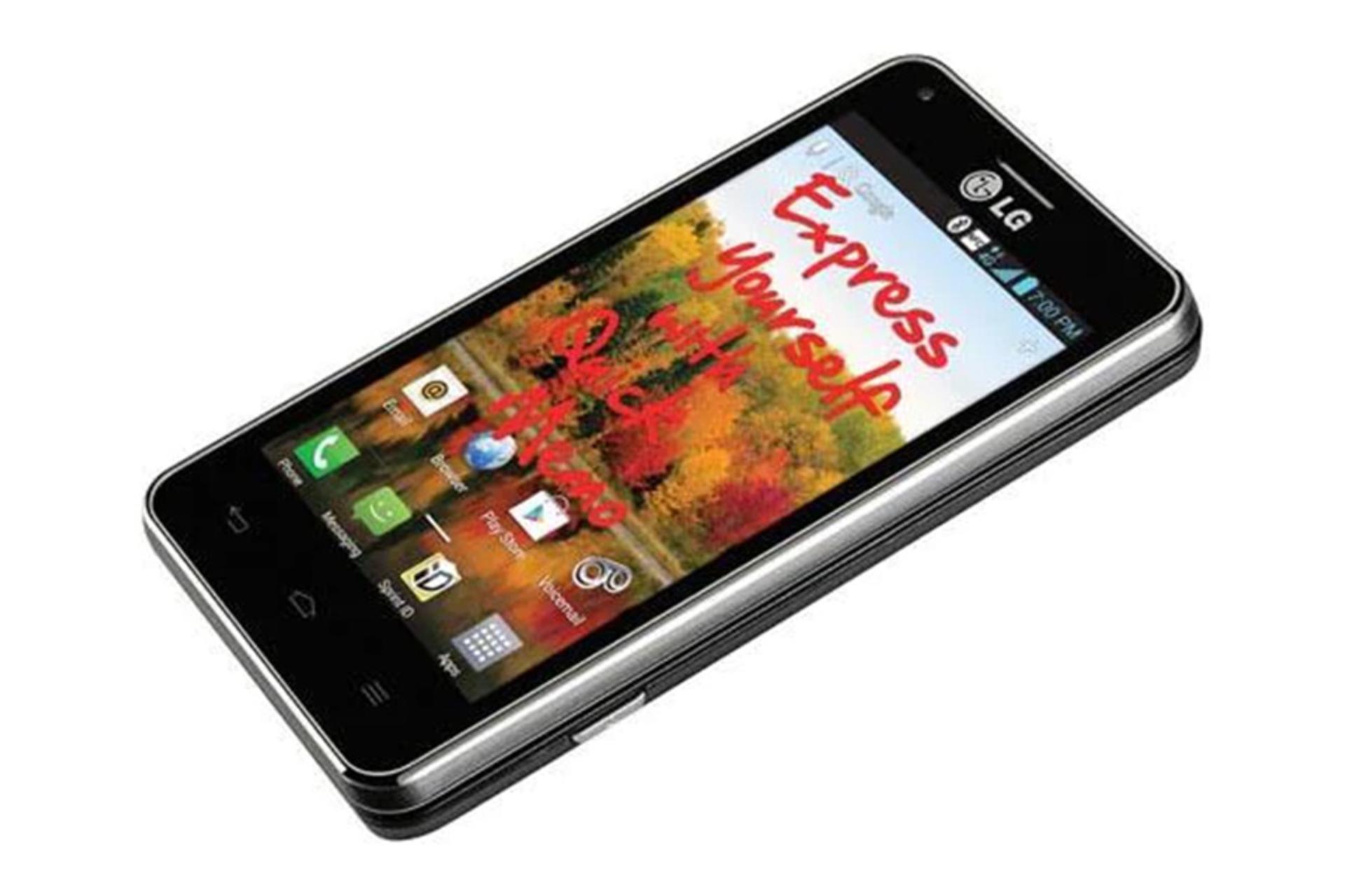 گوشی ال جی Mach LS860 در حالت قرار گرفته روی سطح