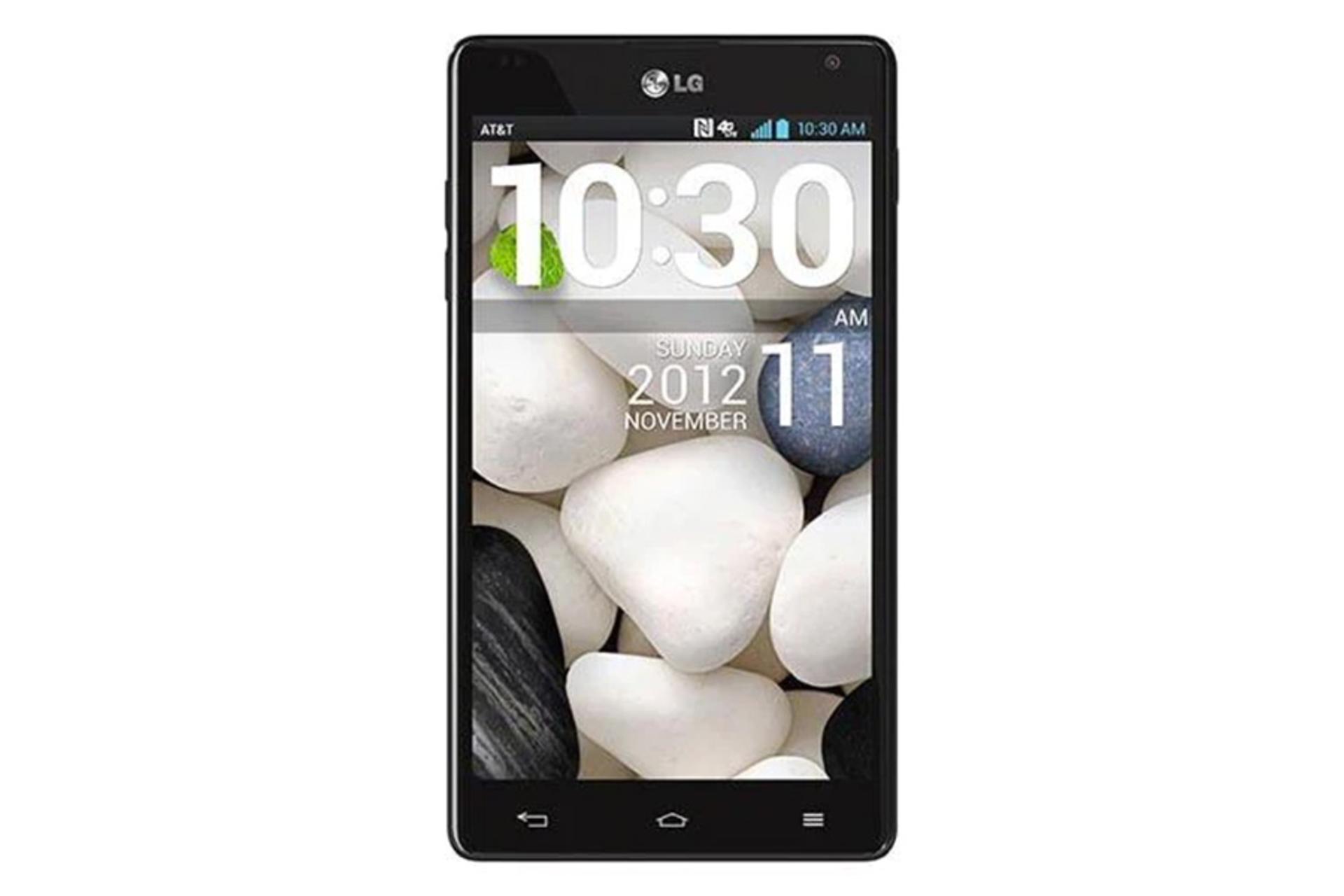 نمای جلو گوشی ال جی اپتیموس G E970