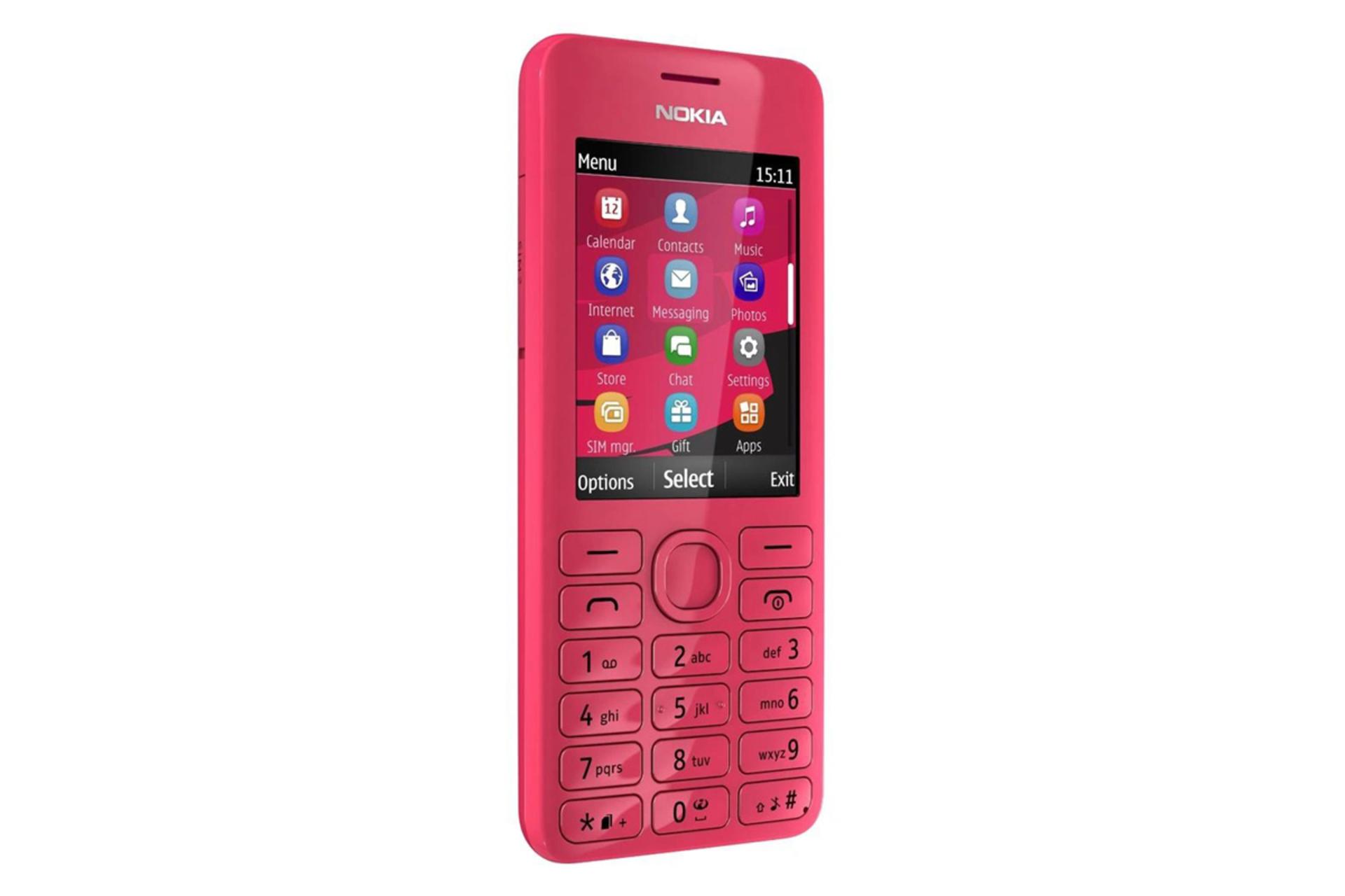 نوکیا 206 صورتی