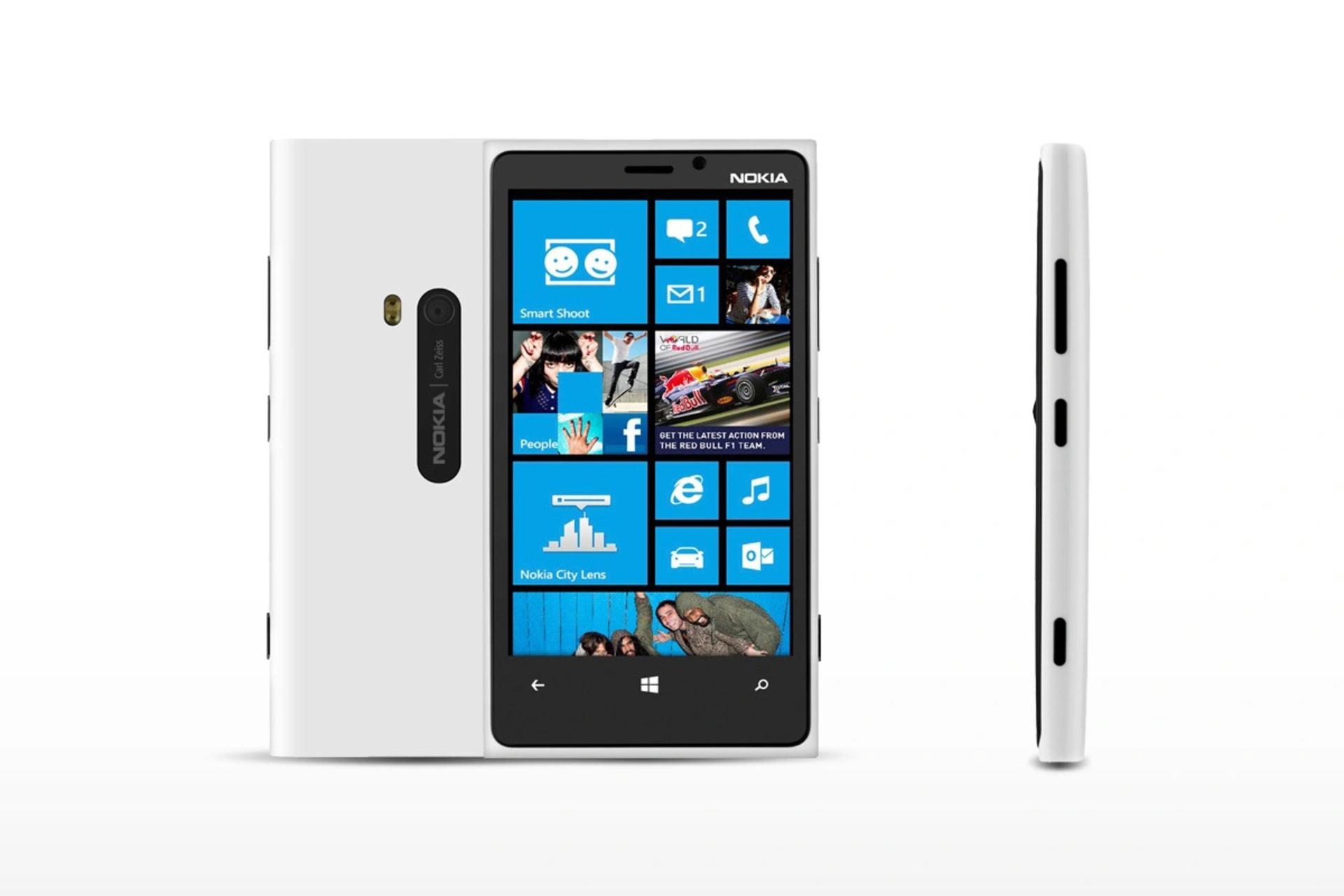 نمای جانبی موبایل نوکیا لومیا 920
