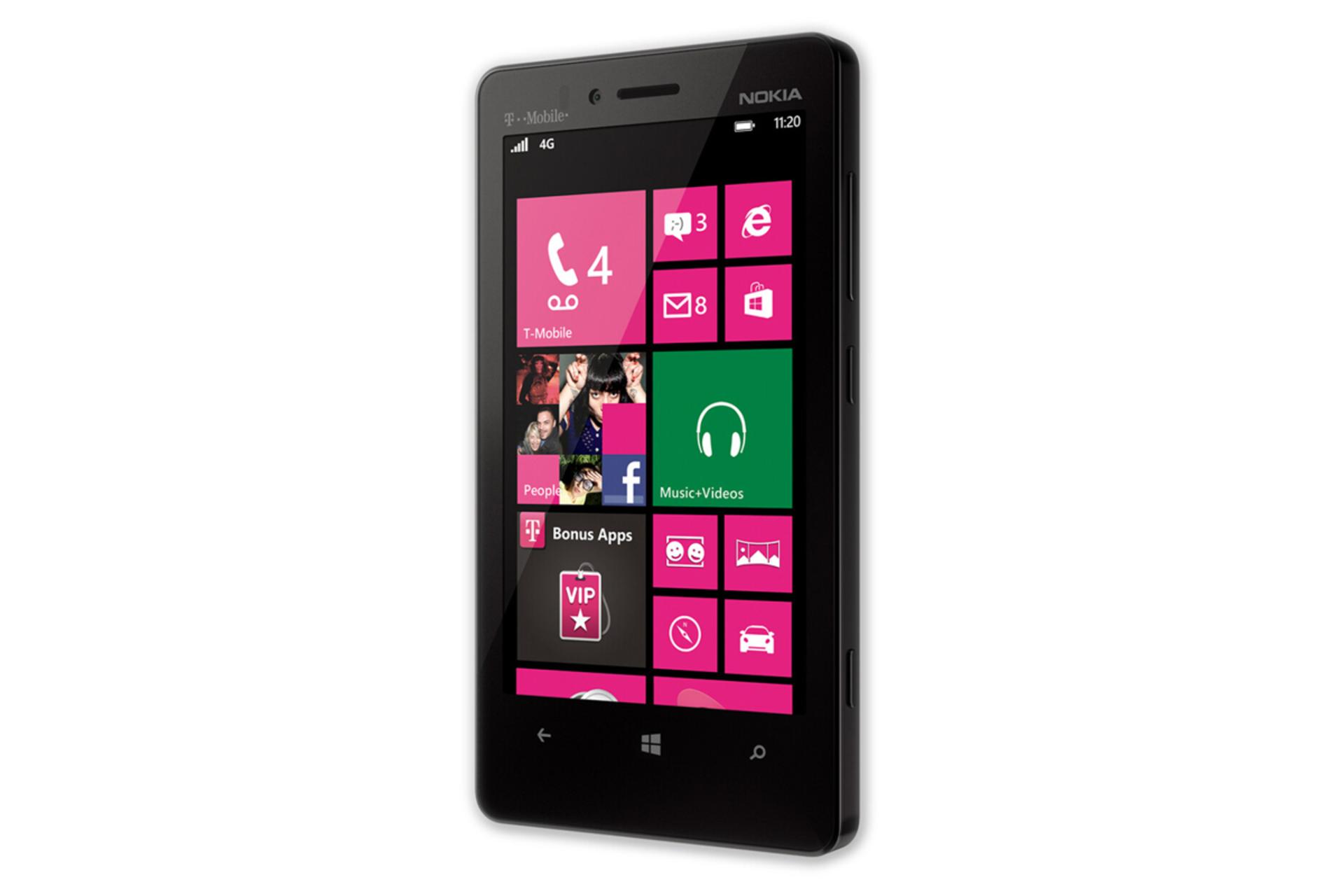 نمای جانبی موبایل نوکیا لومیا 810