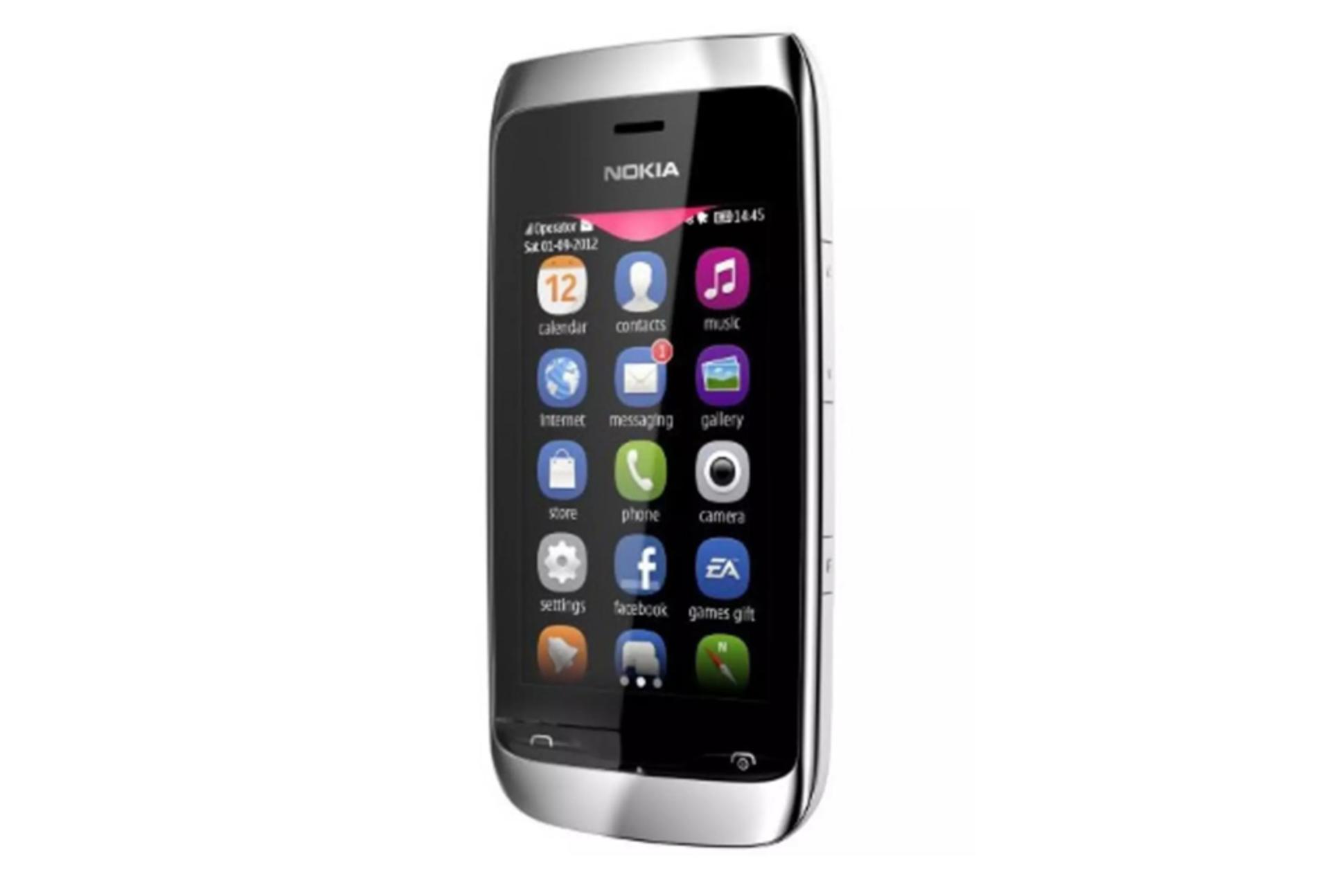 نمای جانبی موبایل نوکیا آشا 309