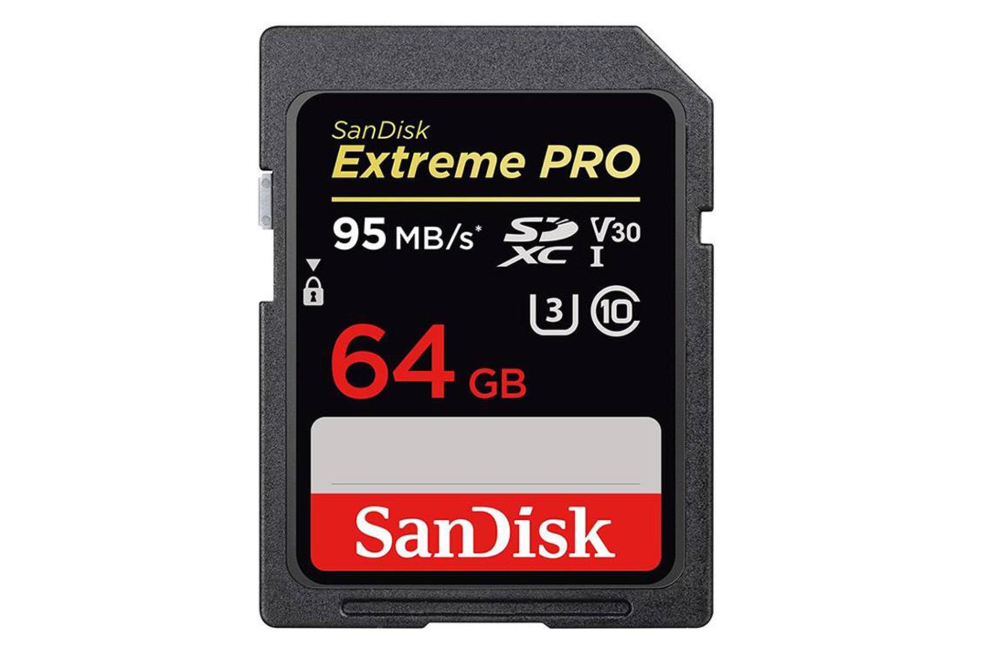 مرجع متخصصين ايران SanDisk Extreme Pro V30 SDXC Class 10 UHS-I U3 64GB