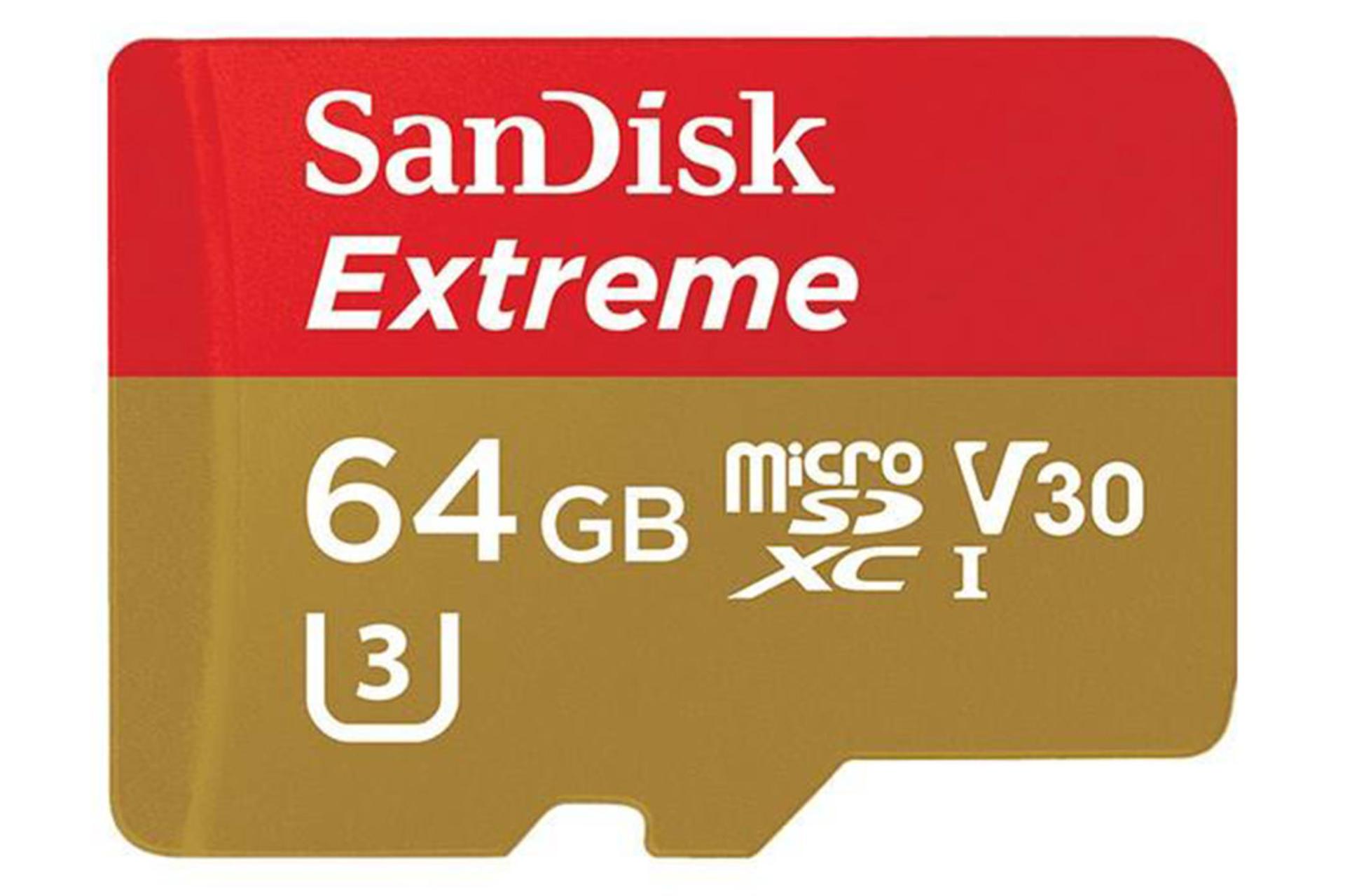 SanDisk Extreme V30 microSDXC Class 10 UHS-I U3 64GB