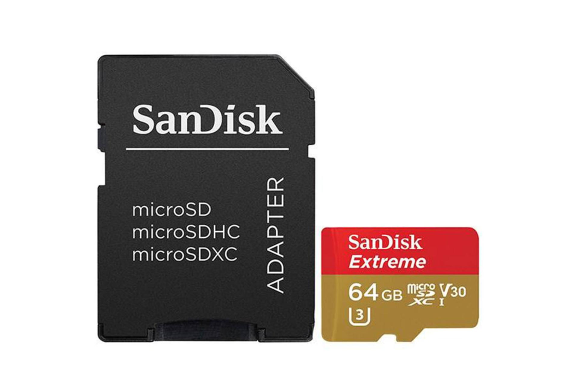 SanDisk Extreme V30 microSDXC Class 10 UHS-I U3 64GB