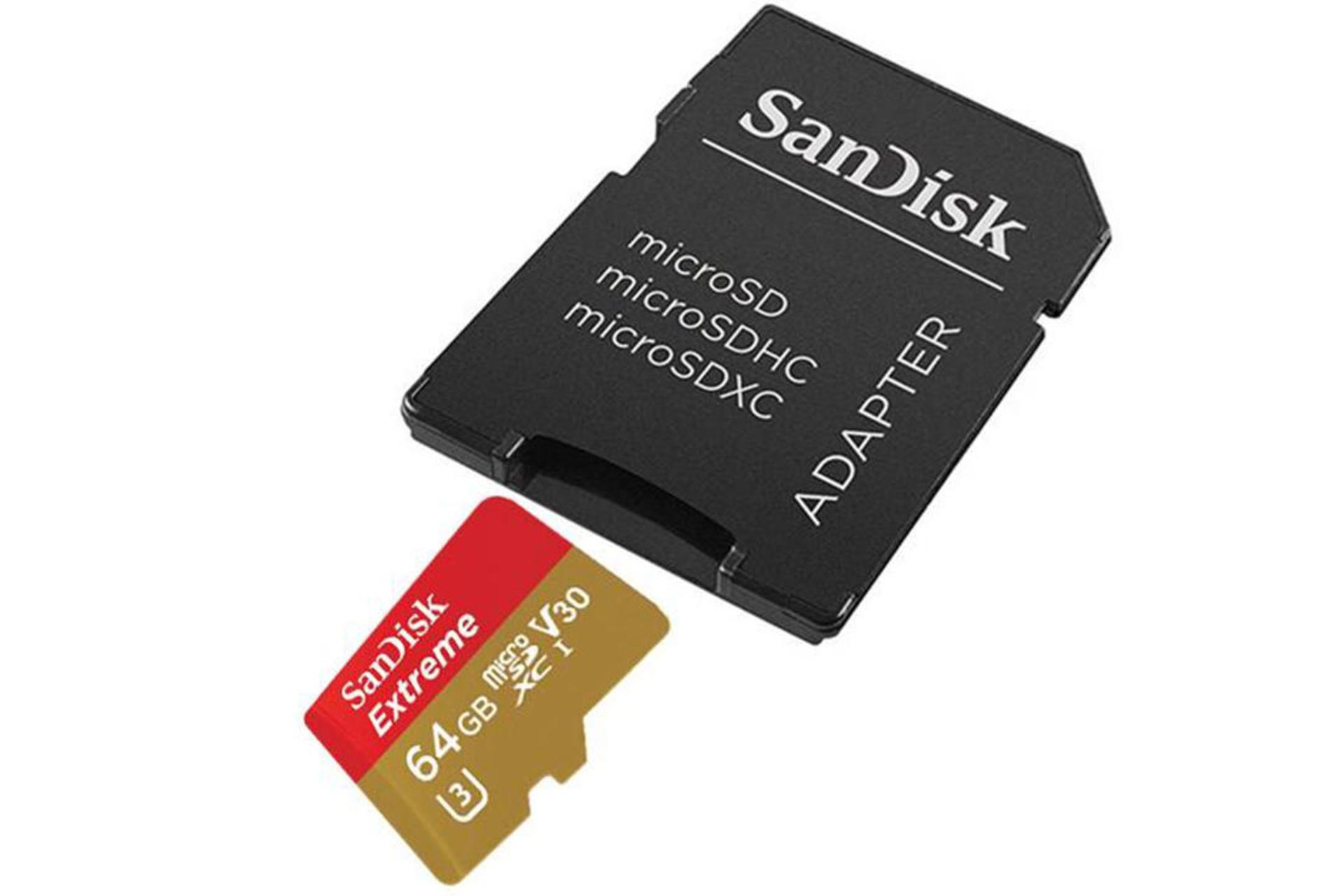 SanDisk Extreme V30 microSDXC Class 10 UHS-I U3 64GB