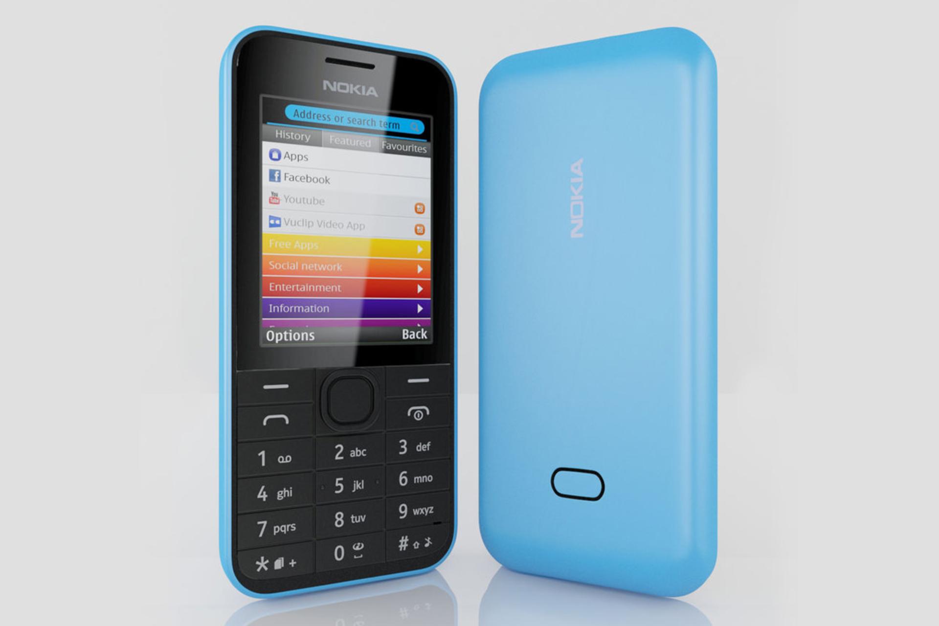 موبایل نوکیا 207 آبی