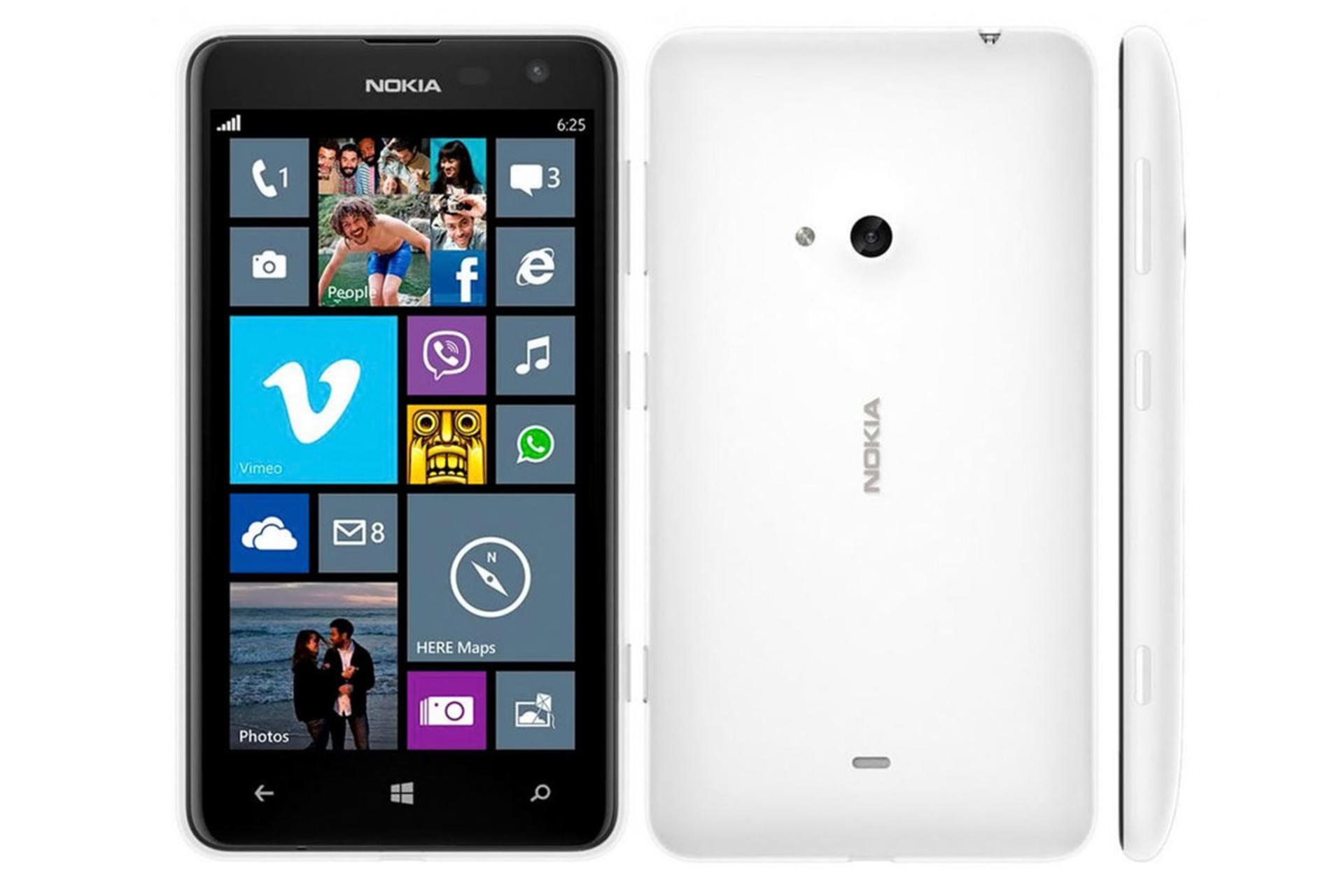 موبایل نوکیا لومیا 625 سفید