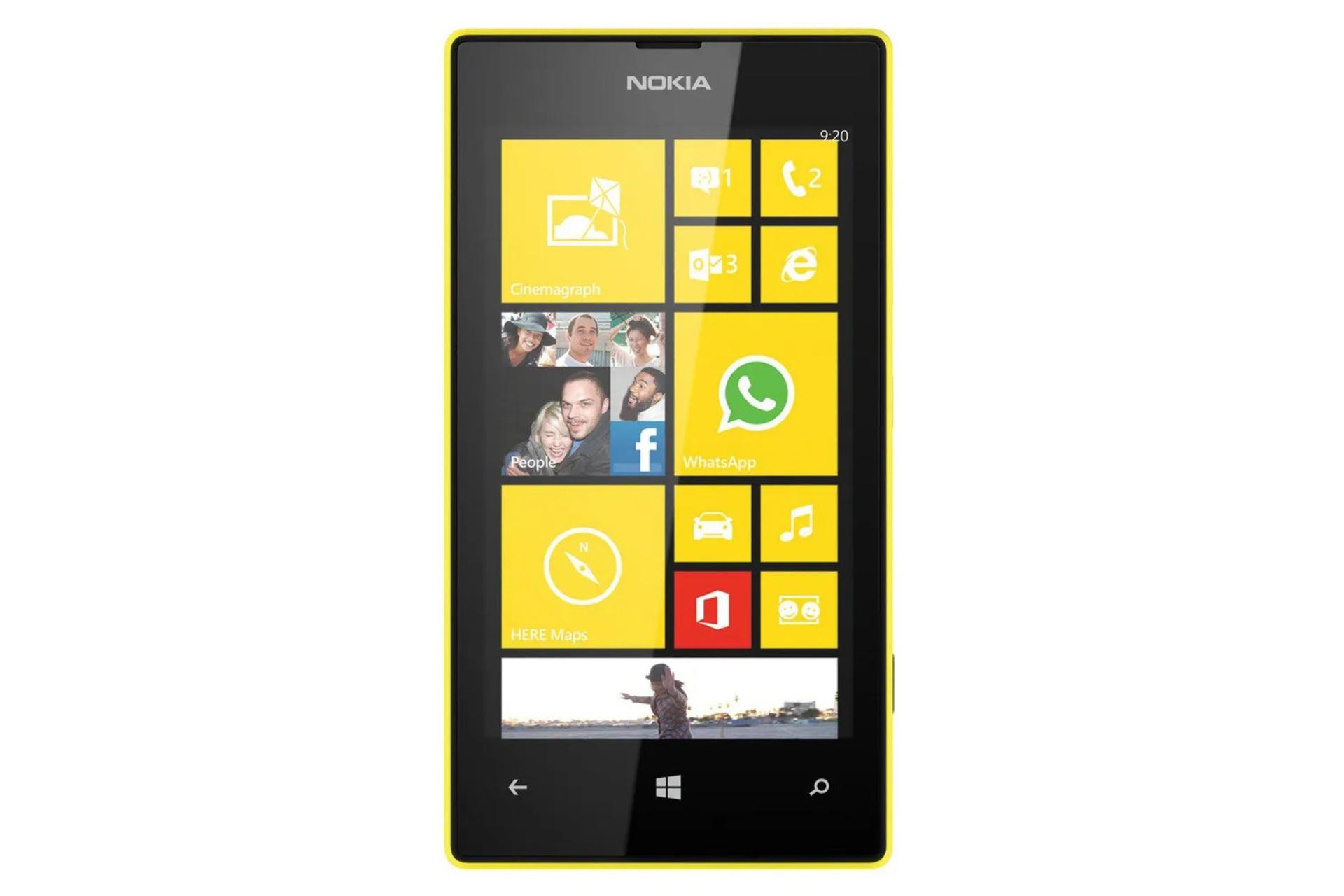موبایل نوکیا لومیا 520 زرد