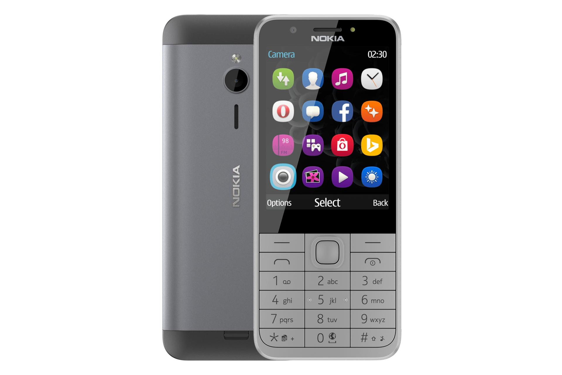 Nokia 230 / گوشی موبایل نوکیا 230 خاکستری روشن