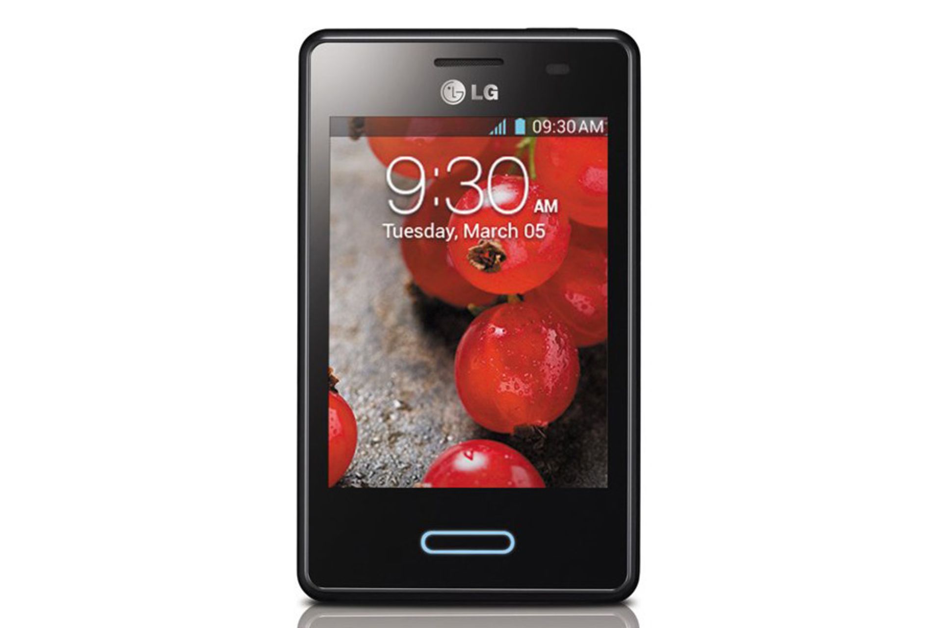 نمای جلو گوشی ال جی اپتیموس L3 II E430