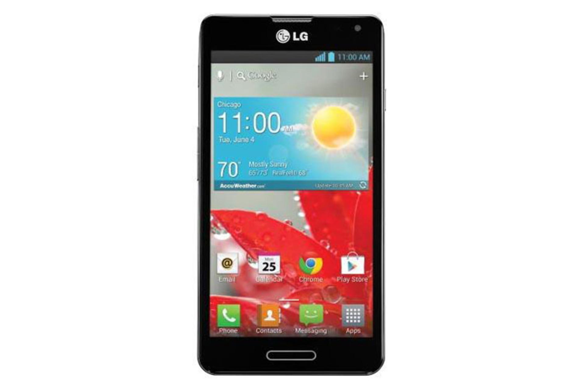 نمای جلو گوشی ال جی اپتیموس F7