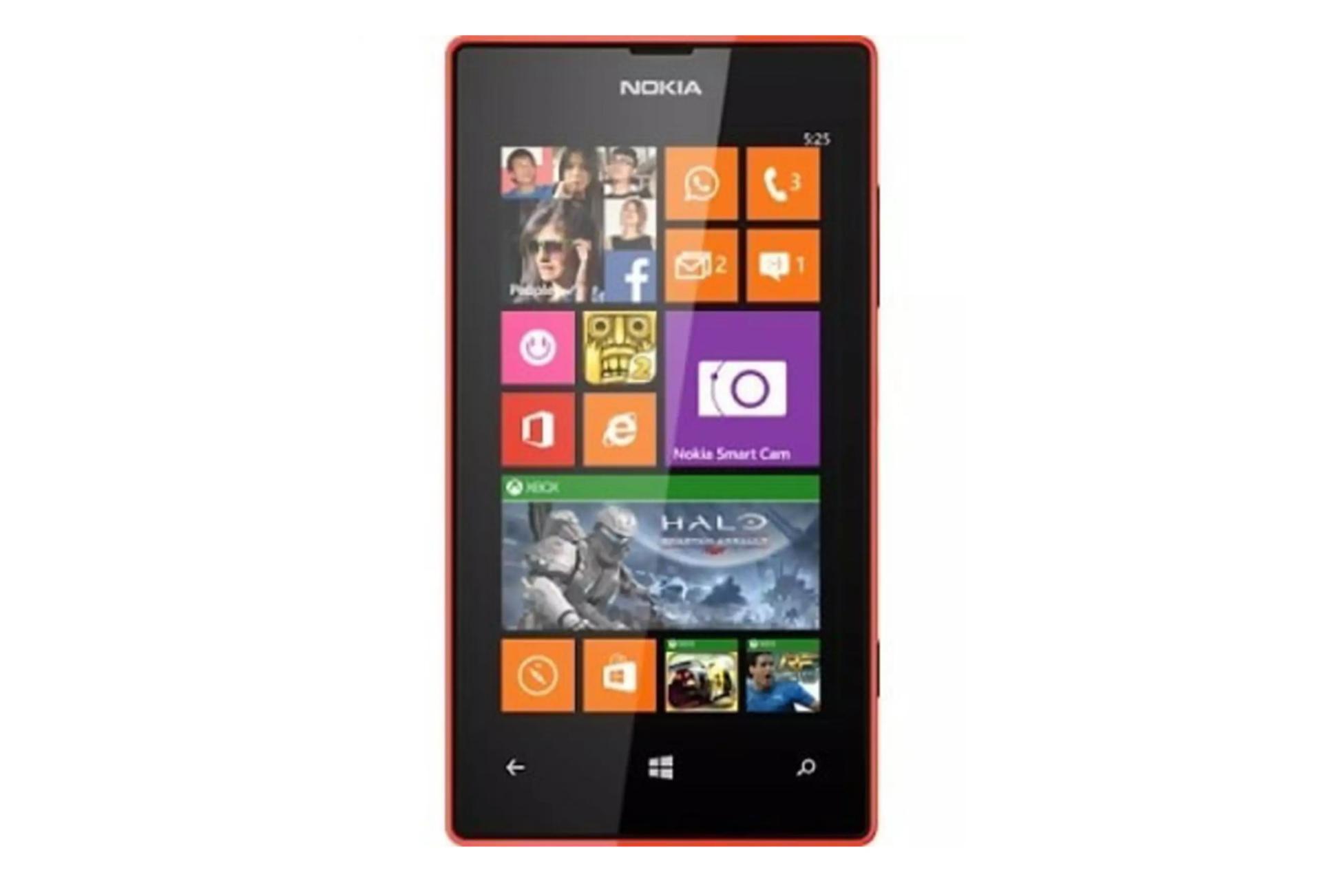 نمای روبرو موبایل نوکیا لومیا 525