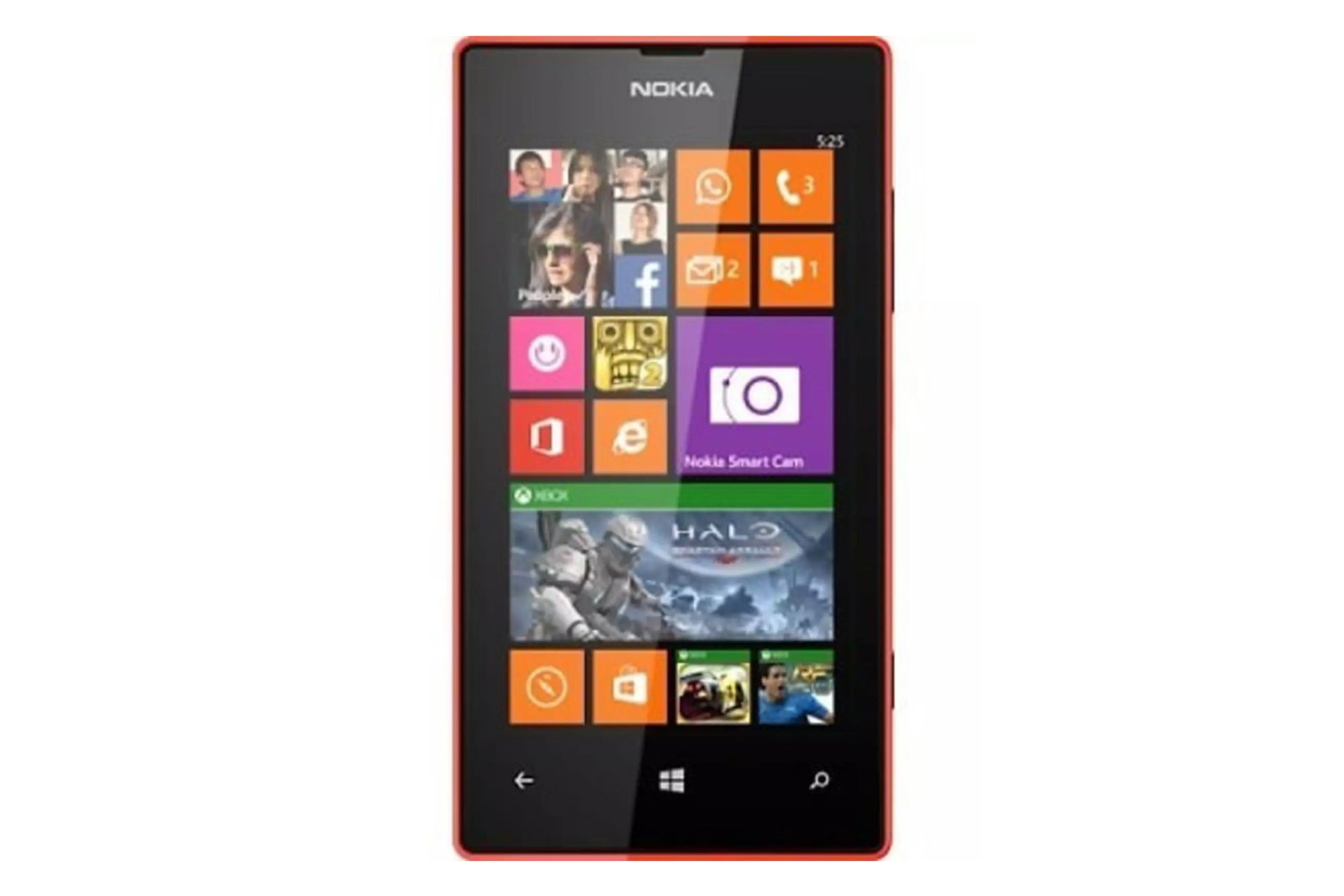 نمای روبرو موبایل نوکیا لومیا 525