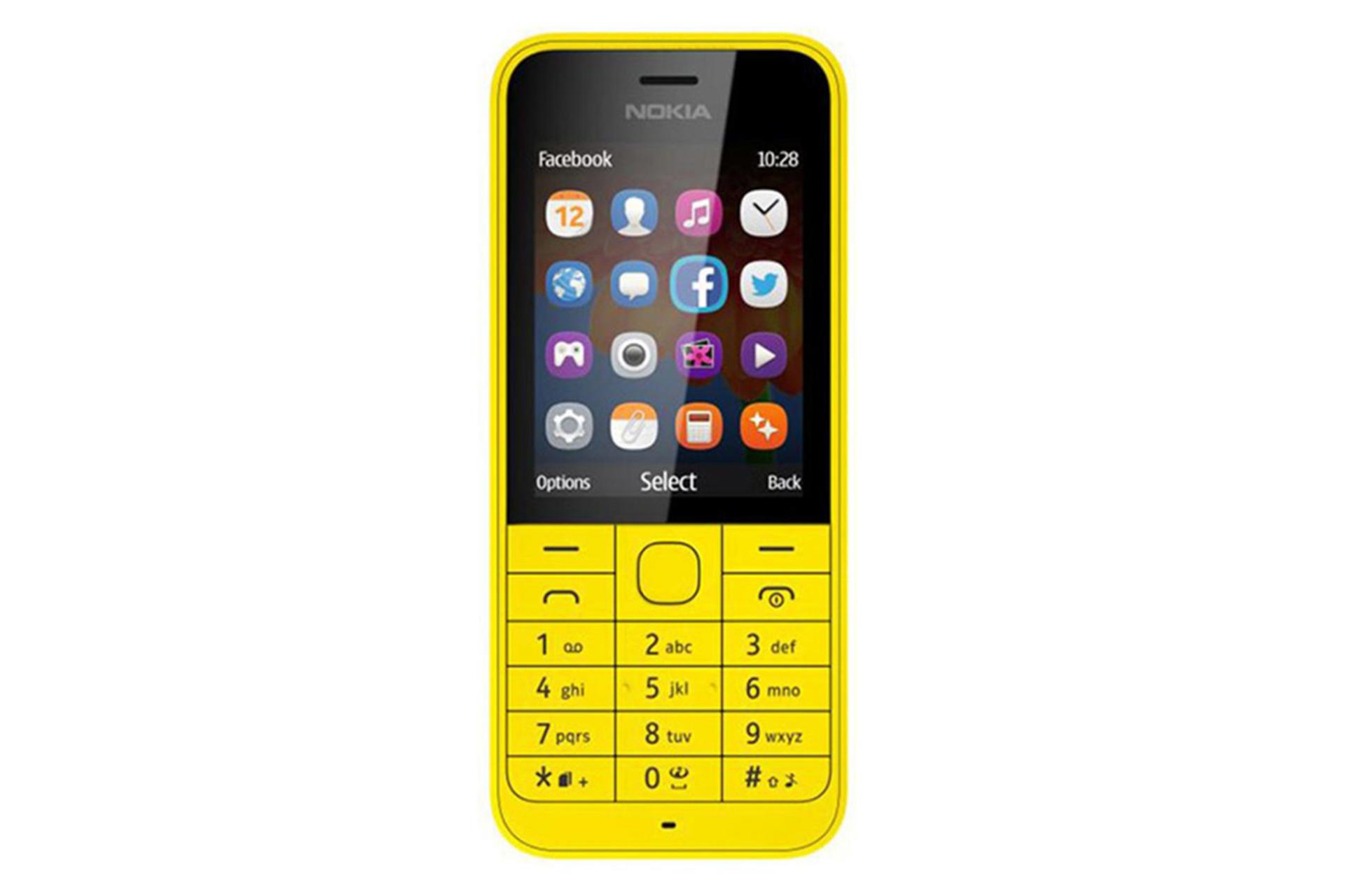 نمای روبرو موبایل نوکیا 220