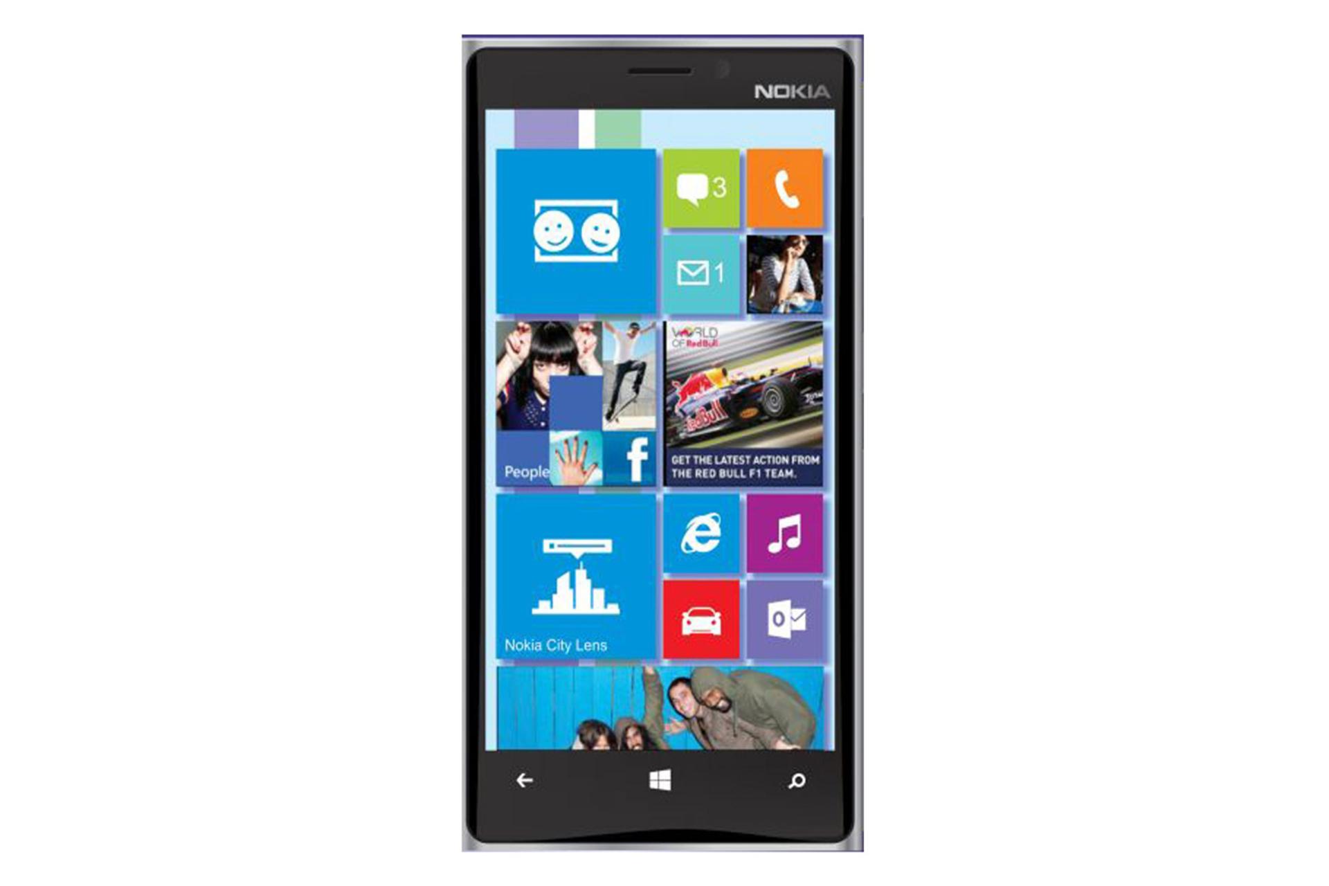 نمای روبرو موبایل نوکیا لومیا 930