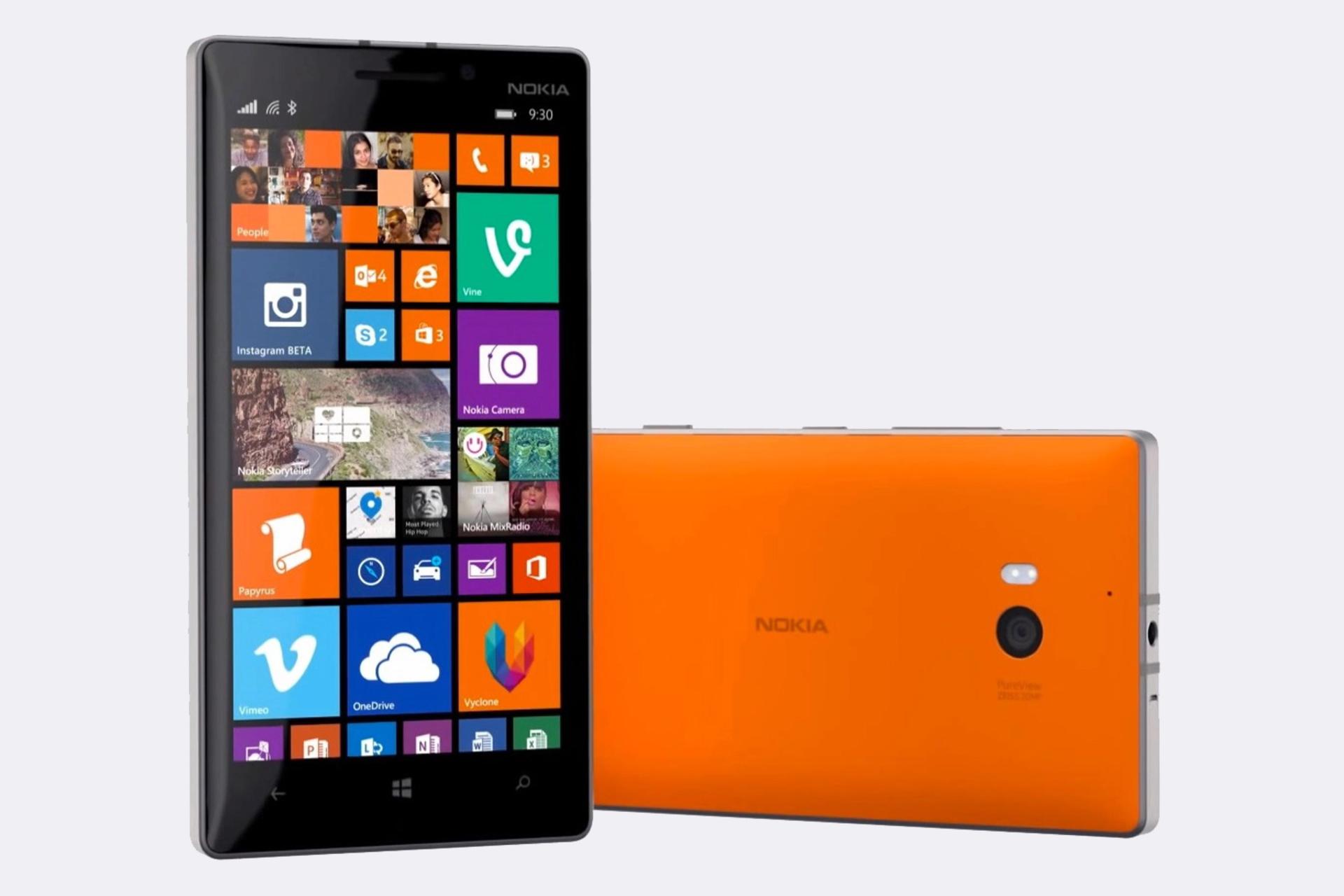 موبایل نوکیا لومیا 930 نارنجی