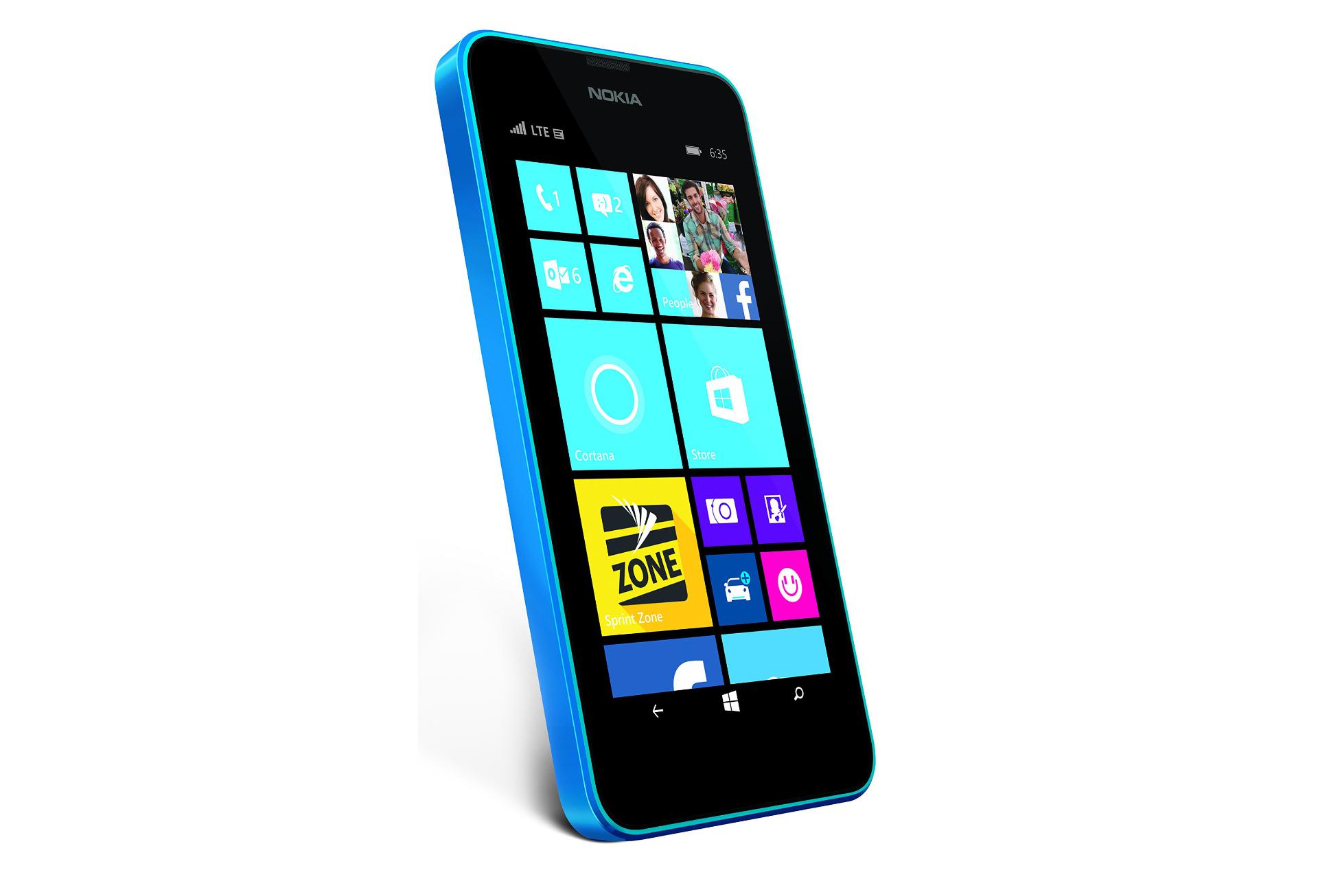 نمای چپ موبایل نوکیا لومیا 635