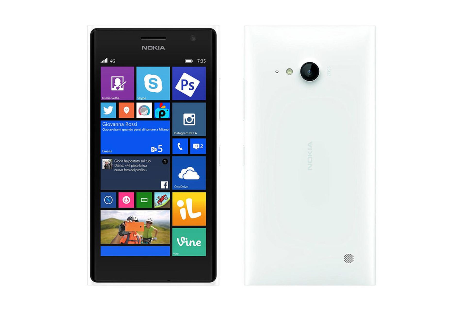 موبایل نوکیا لومیا 735 سفید