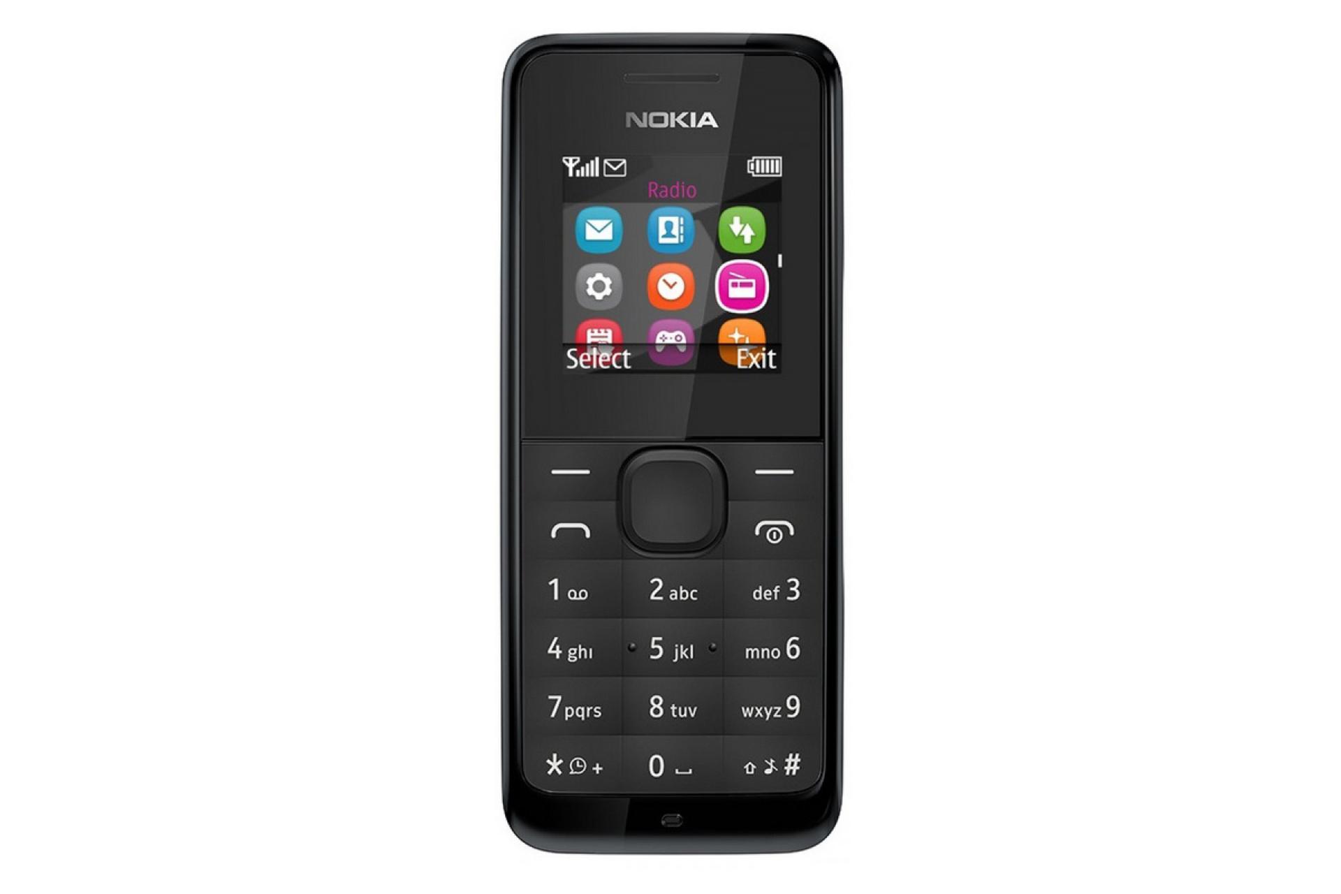 نمای روبرو موبایل نوکیا 105 2015