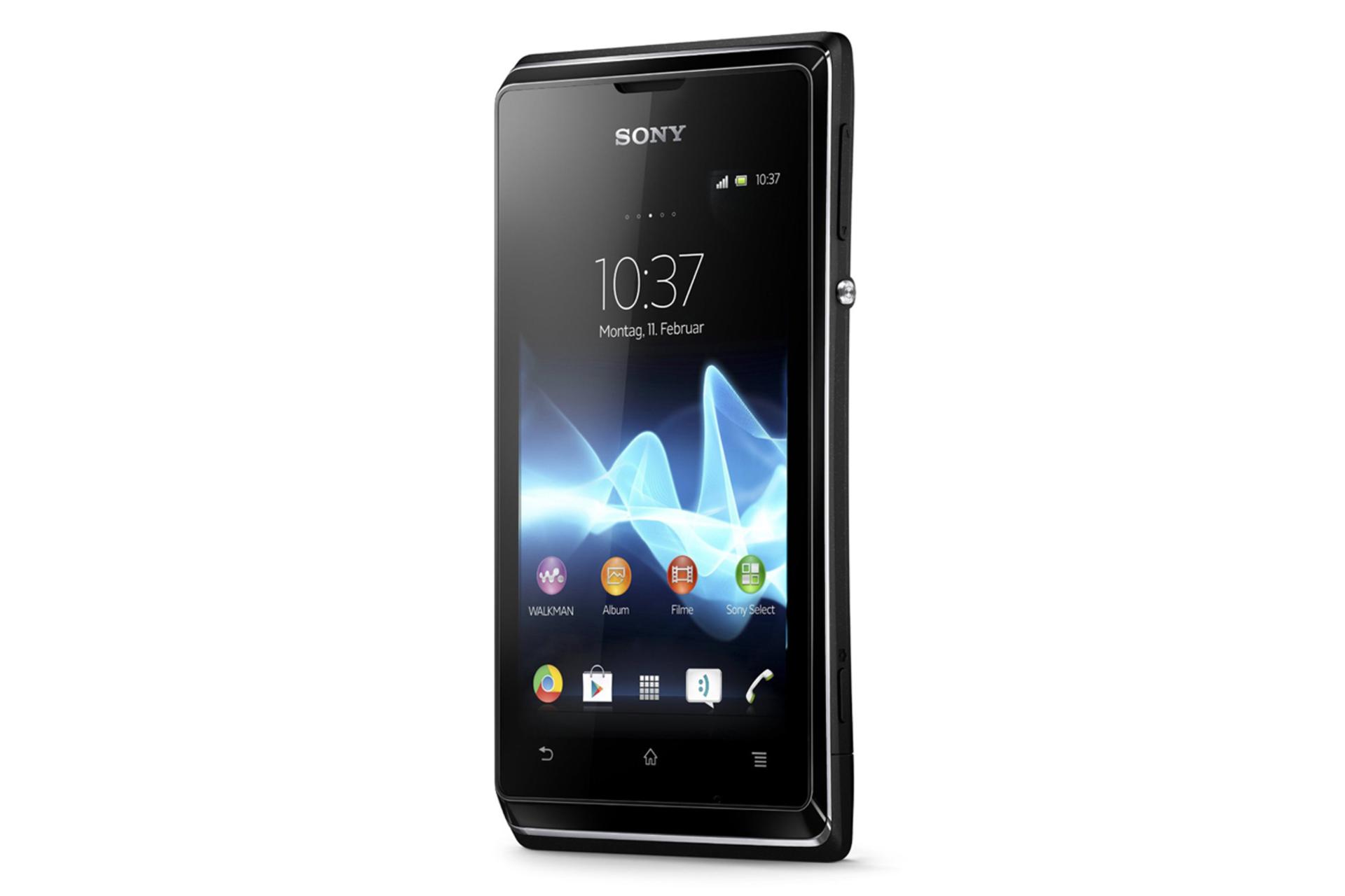 نمای جانبی موبایل اکسپریا E سونی