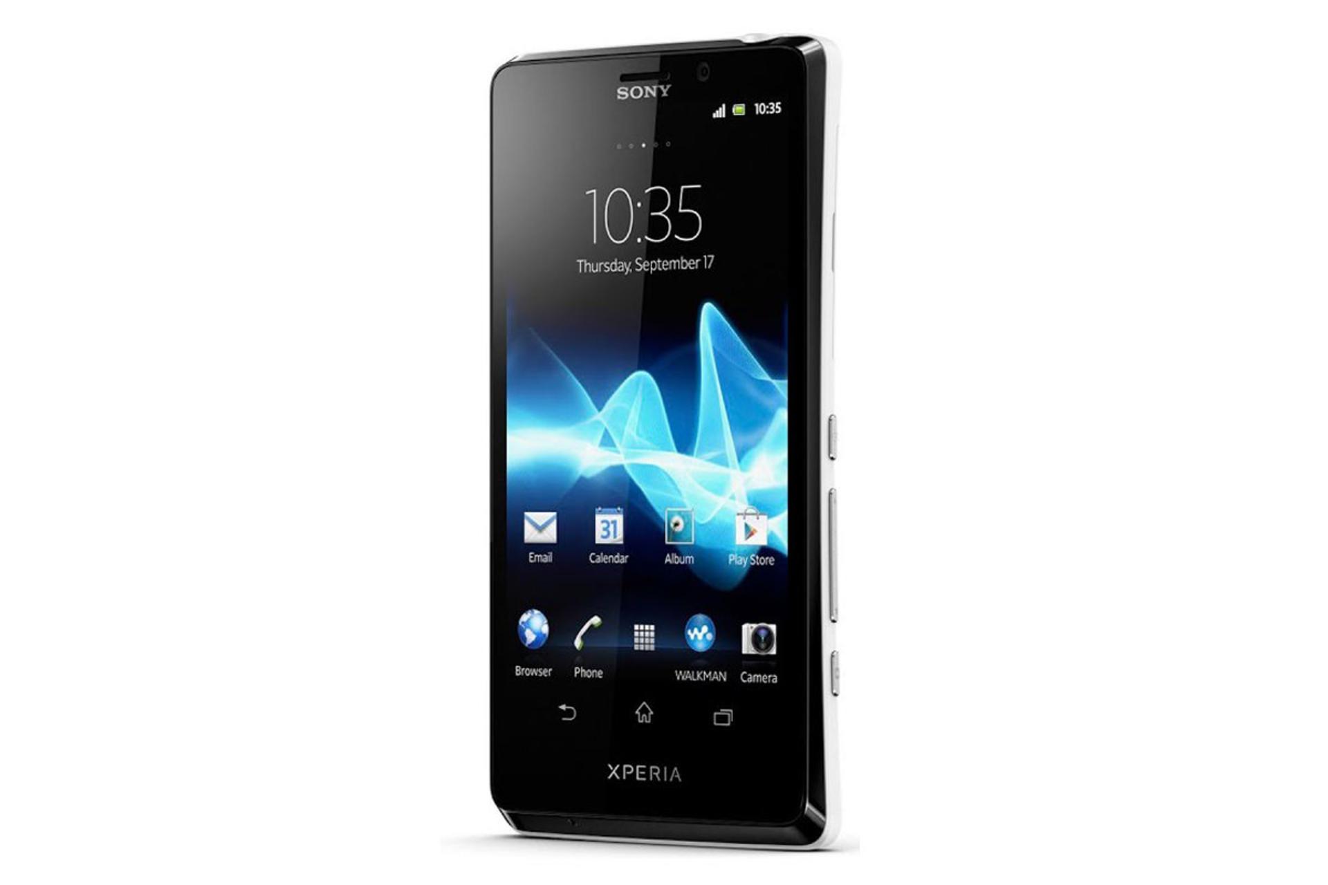 نمای جانبی موبایل اکسپریا T سونی LTE