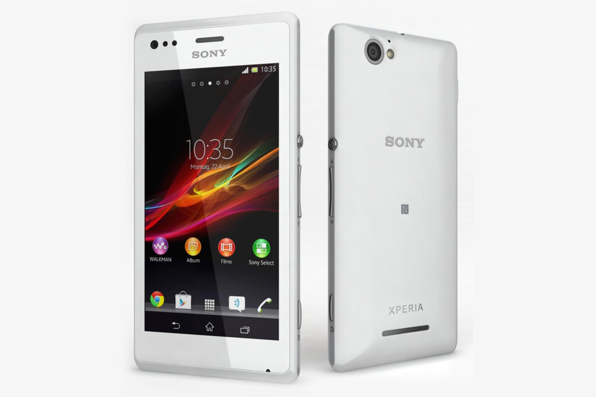 موبایل اکسپریا M سونی سفید