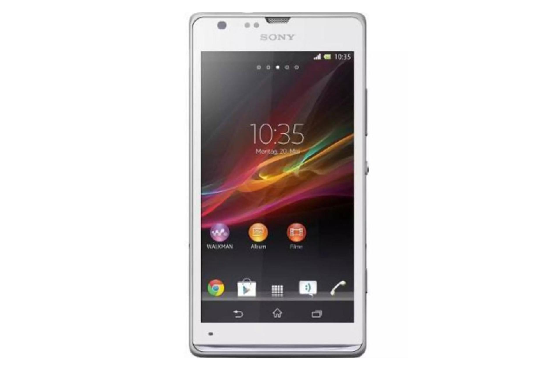 نمای روبرو موبایل اسکپریا SP سونی