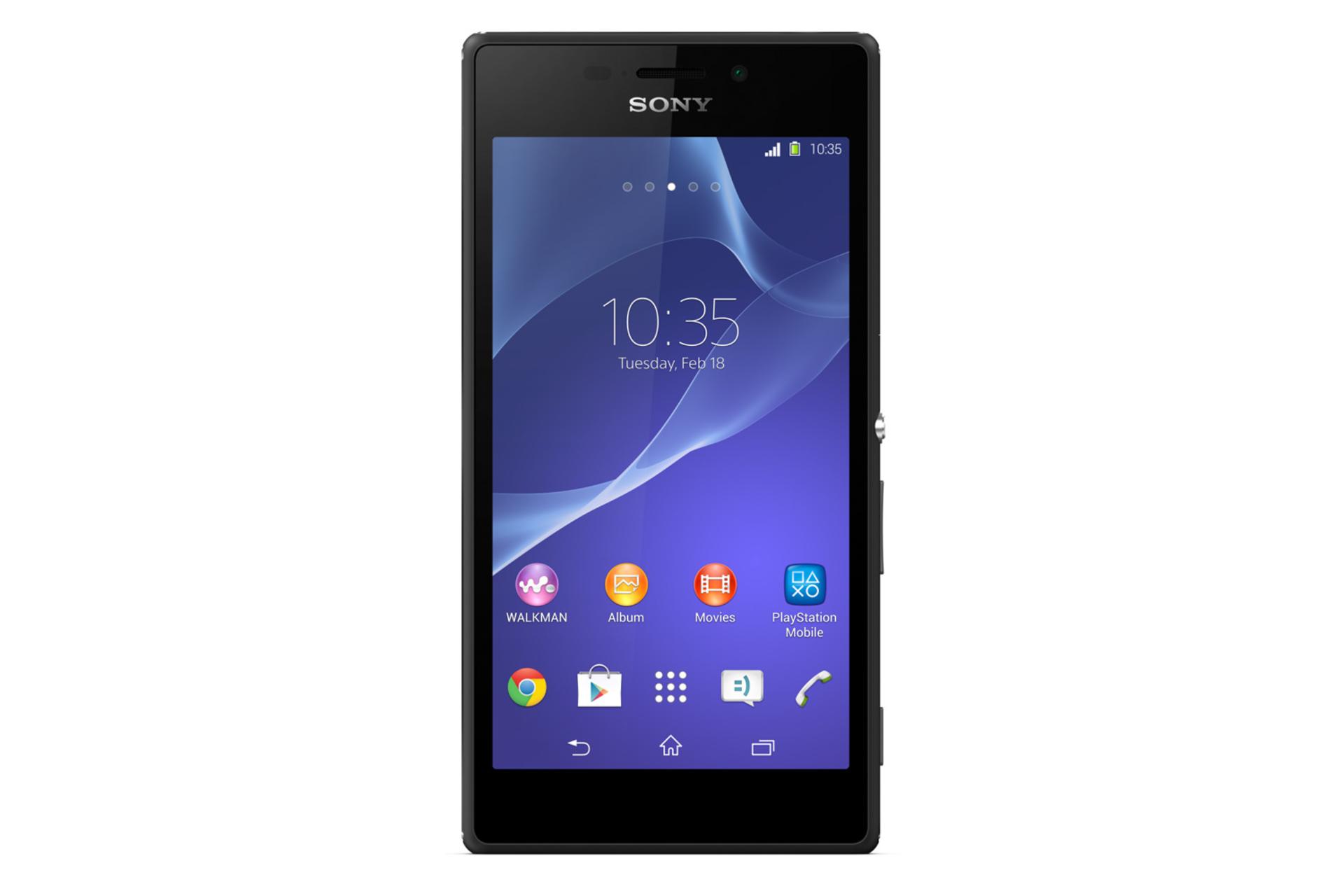 نمای روبرو موبایل D 2403 سونی