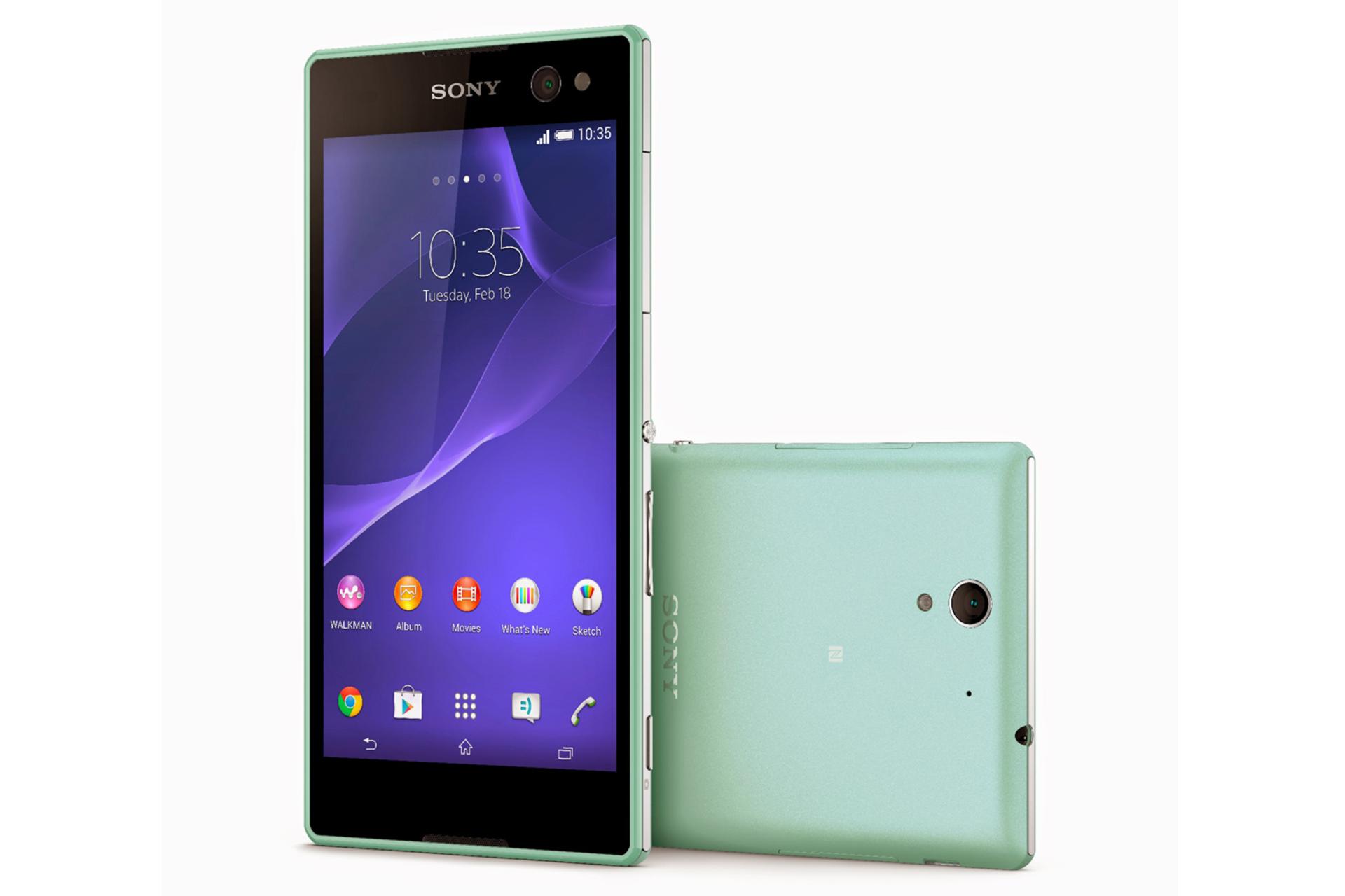 موبایل اکسپریا C3 سونی سبز