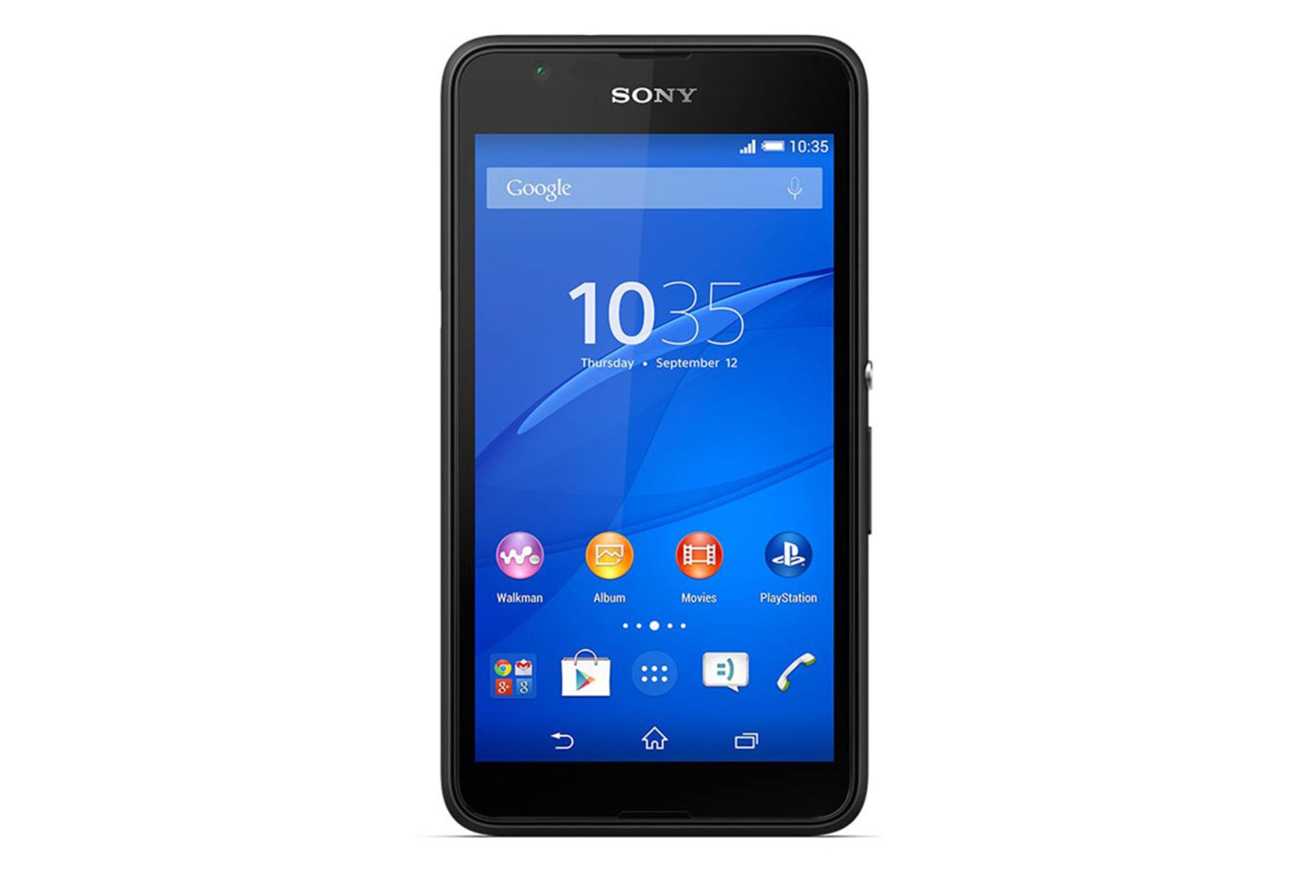 نمای روبرو موبایل اکسپریا E4g سونی