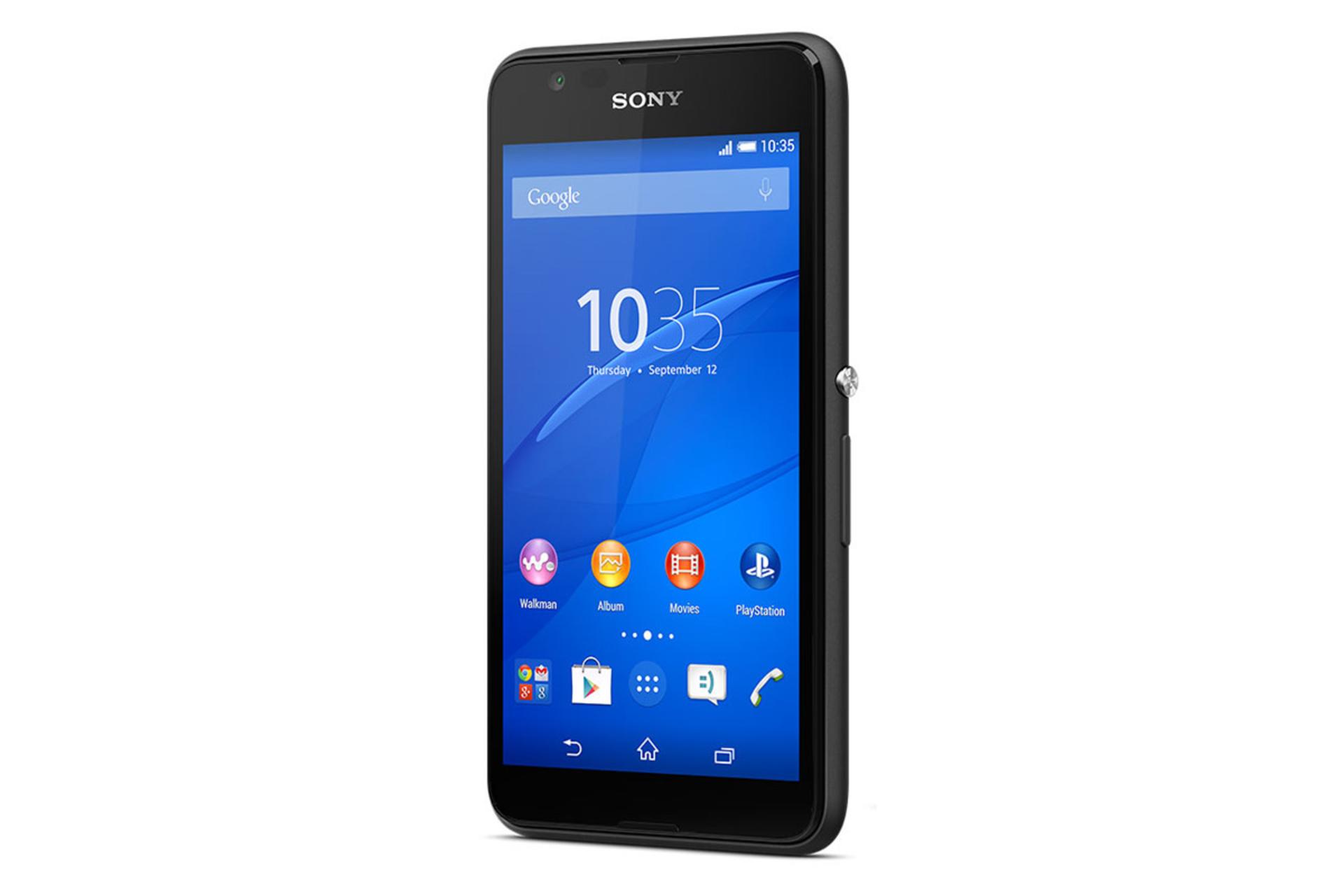 نمای جانبی موبایل اکسپریا E4g سونی