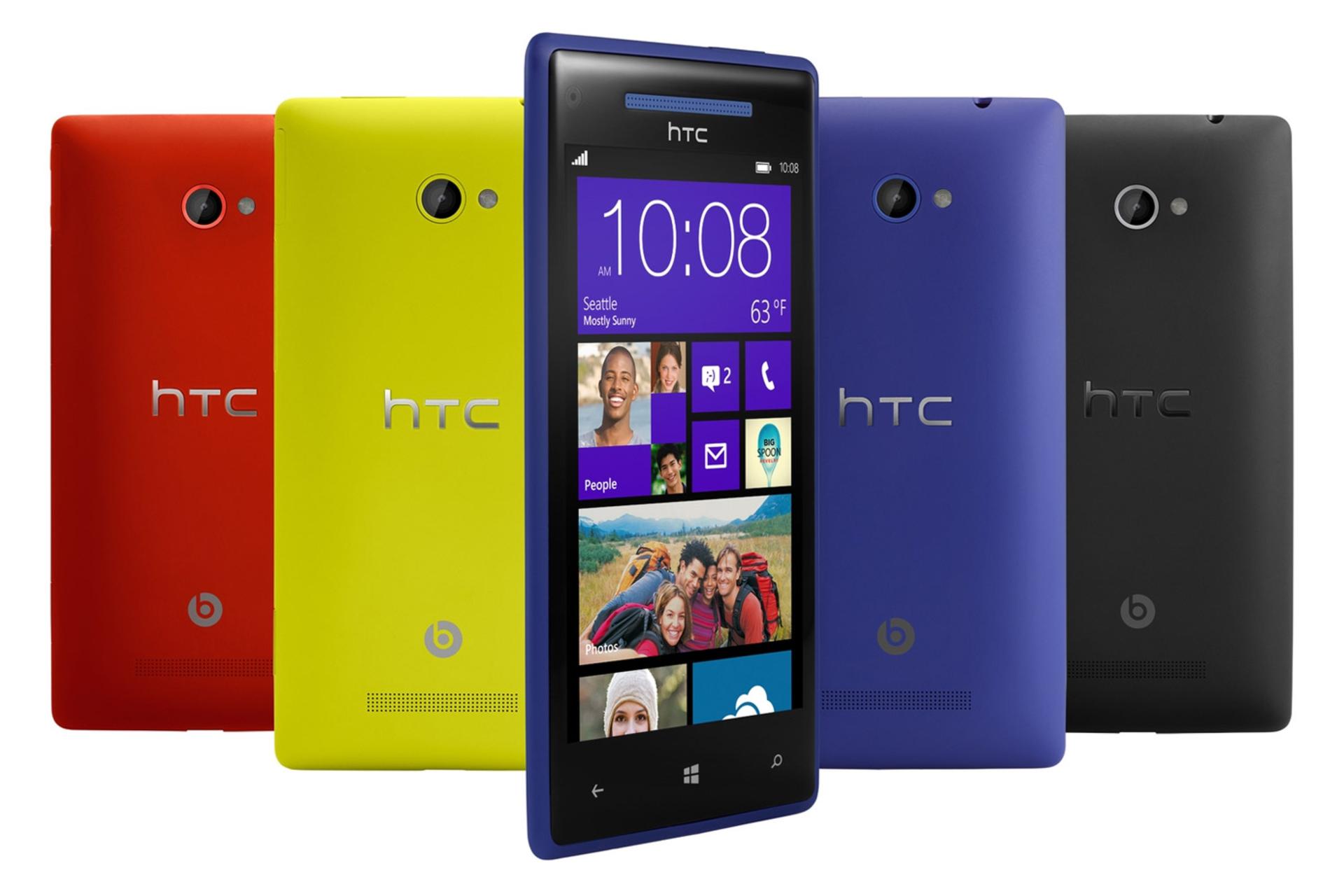 رنگ بندی ویندوز فون 8X اچ تی سی HTC Windows Phone 8X