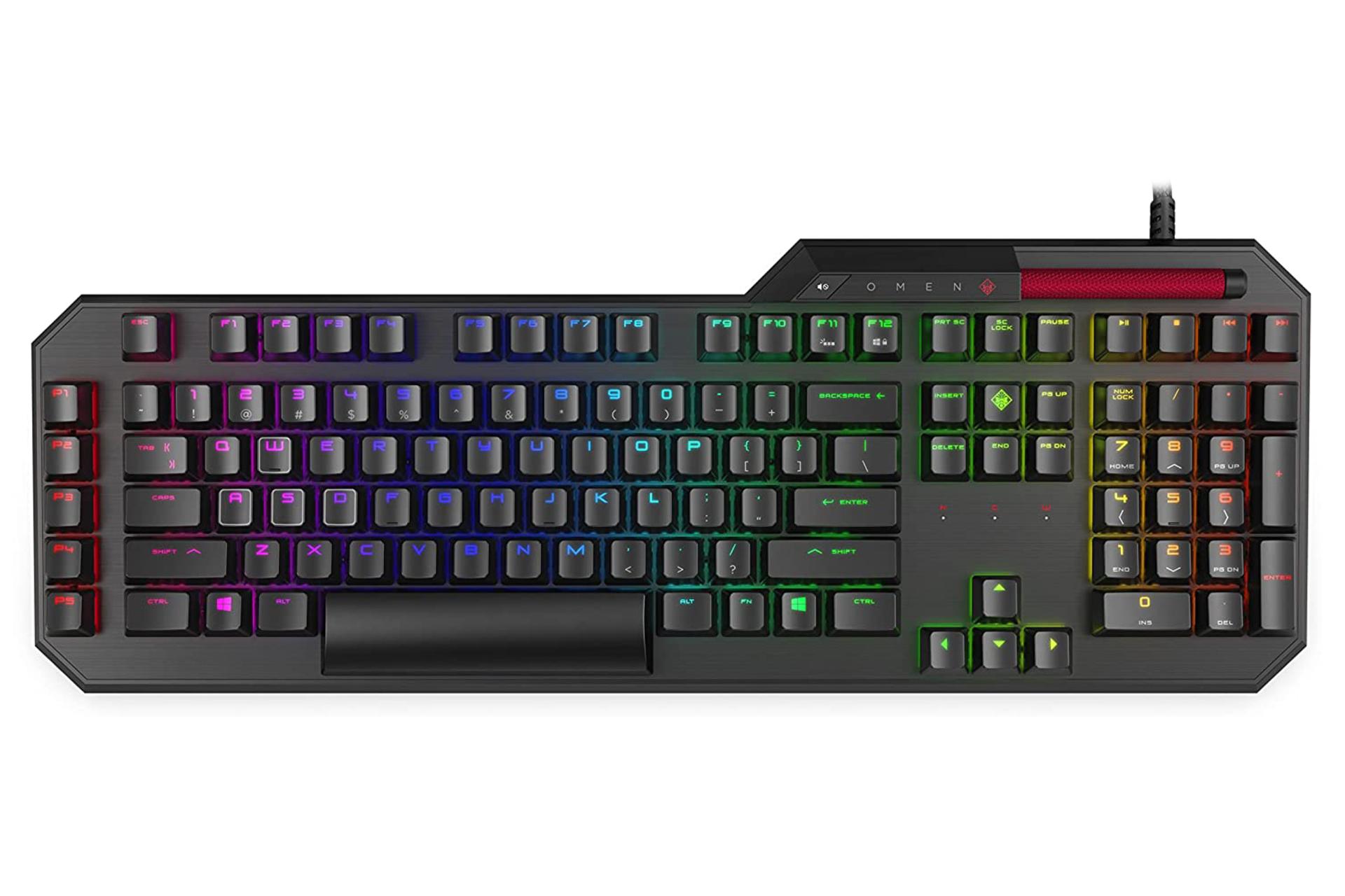 نمای روبرو کیبورد گیمینگ اچ پی OMEN Sequencer