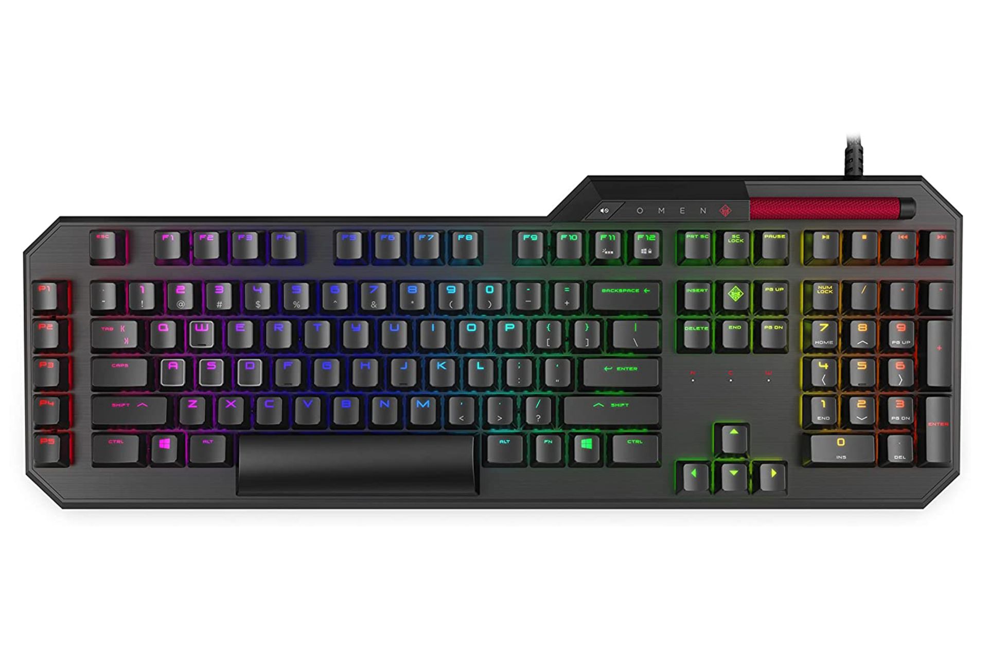 نمای روبرو کیبورد گیمینگ اچ پی OMEN Sequencer