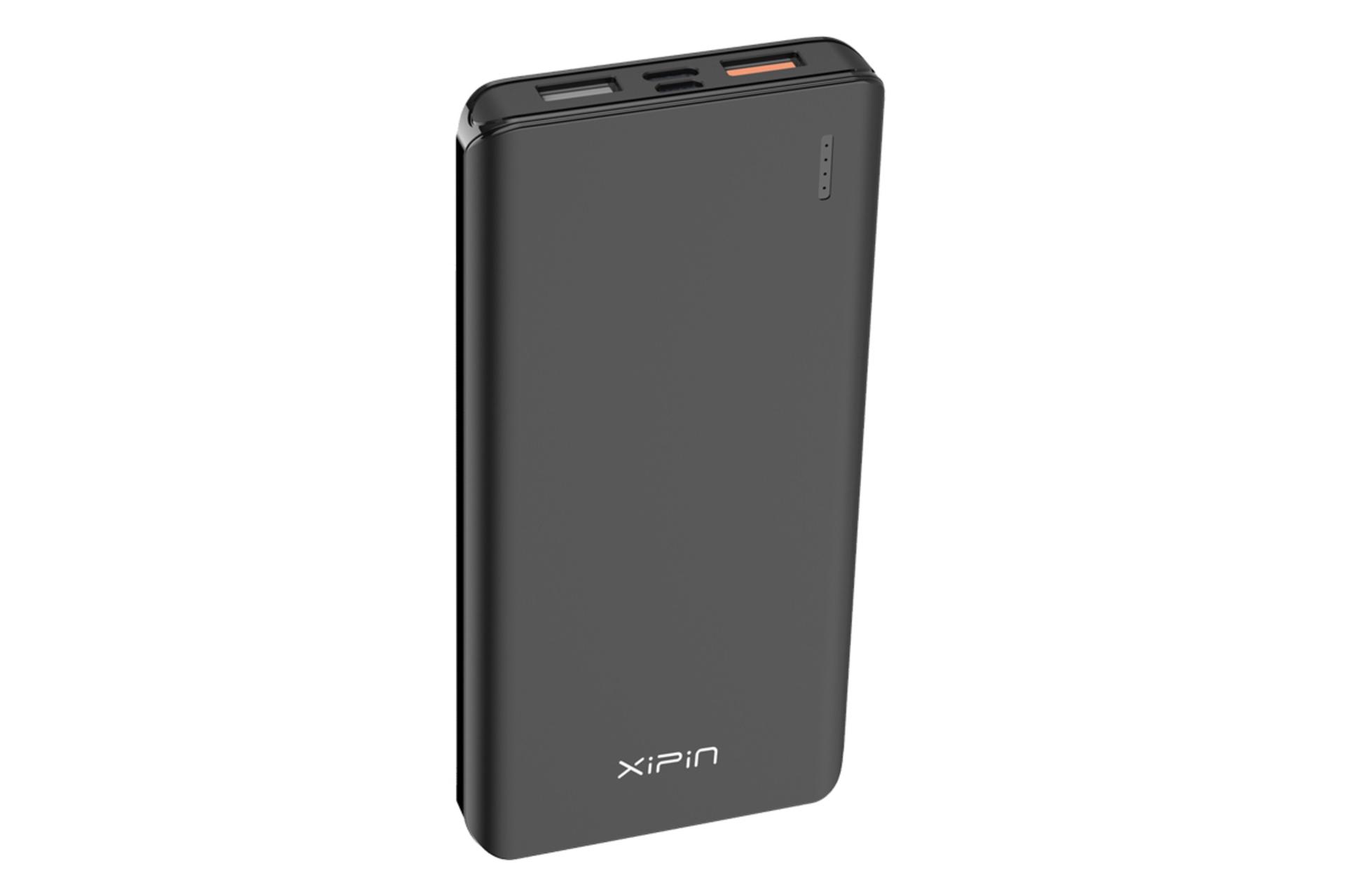 نمای روبرو پاور بانک ژیپین PX704 مشکی